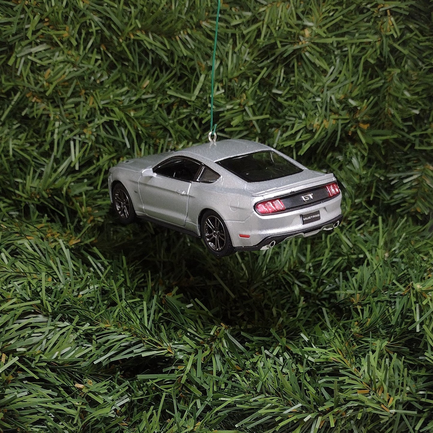 FORD MUSTANG GT 2015 Ornament Christmas tree decoration unique gift idea 5 inch Silver 2014 2016 2017