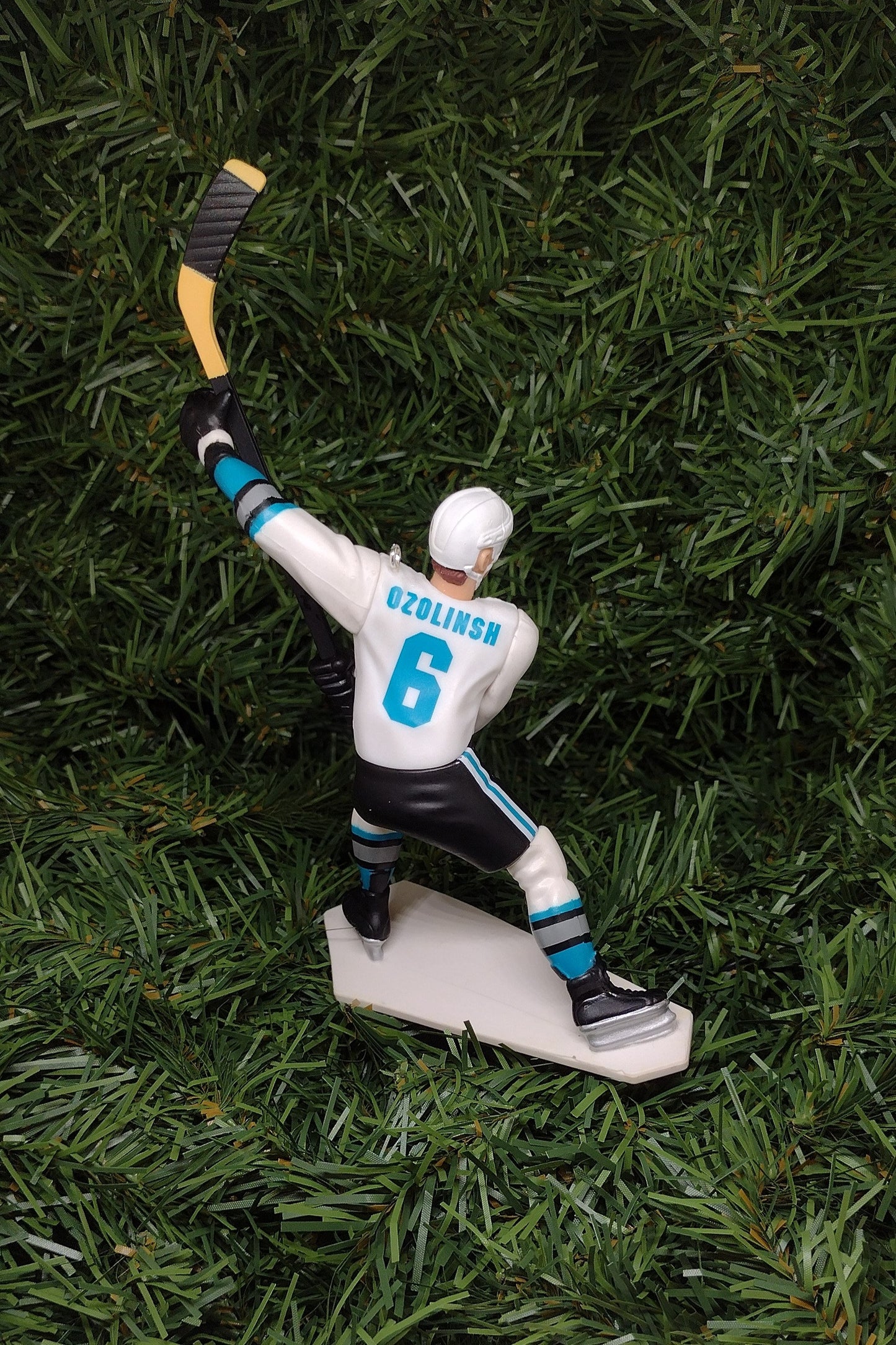 SAN JOSE SHARKS ornaments Christmas tree decoration Arturs Irbe Sandis Ozolinsh nhl hockey unique Xmas gift idea