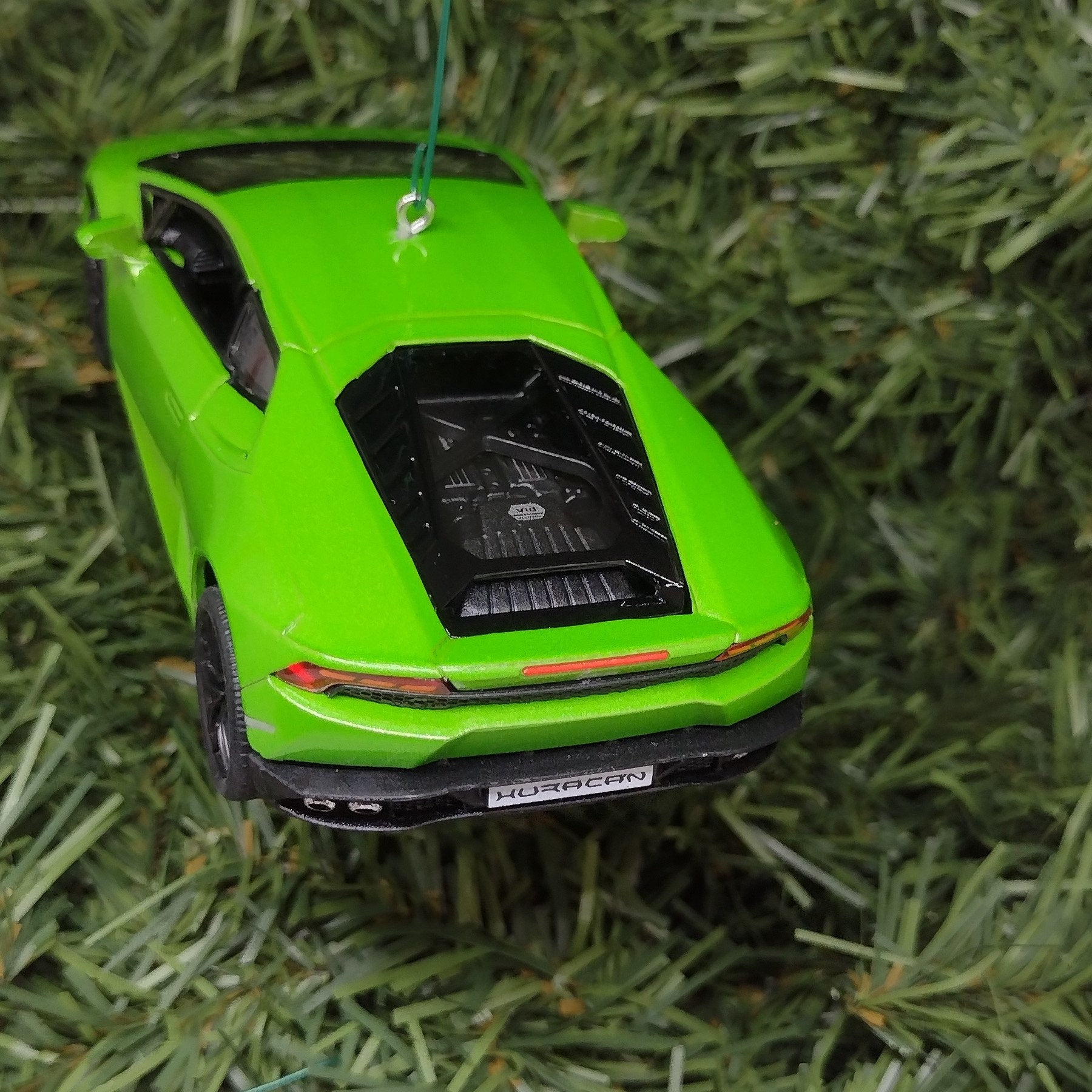 Lamborghini Ornament Huracan LP610-4 Christmas tree decoration unique gift idea for car enthusiast Lambo green