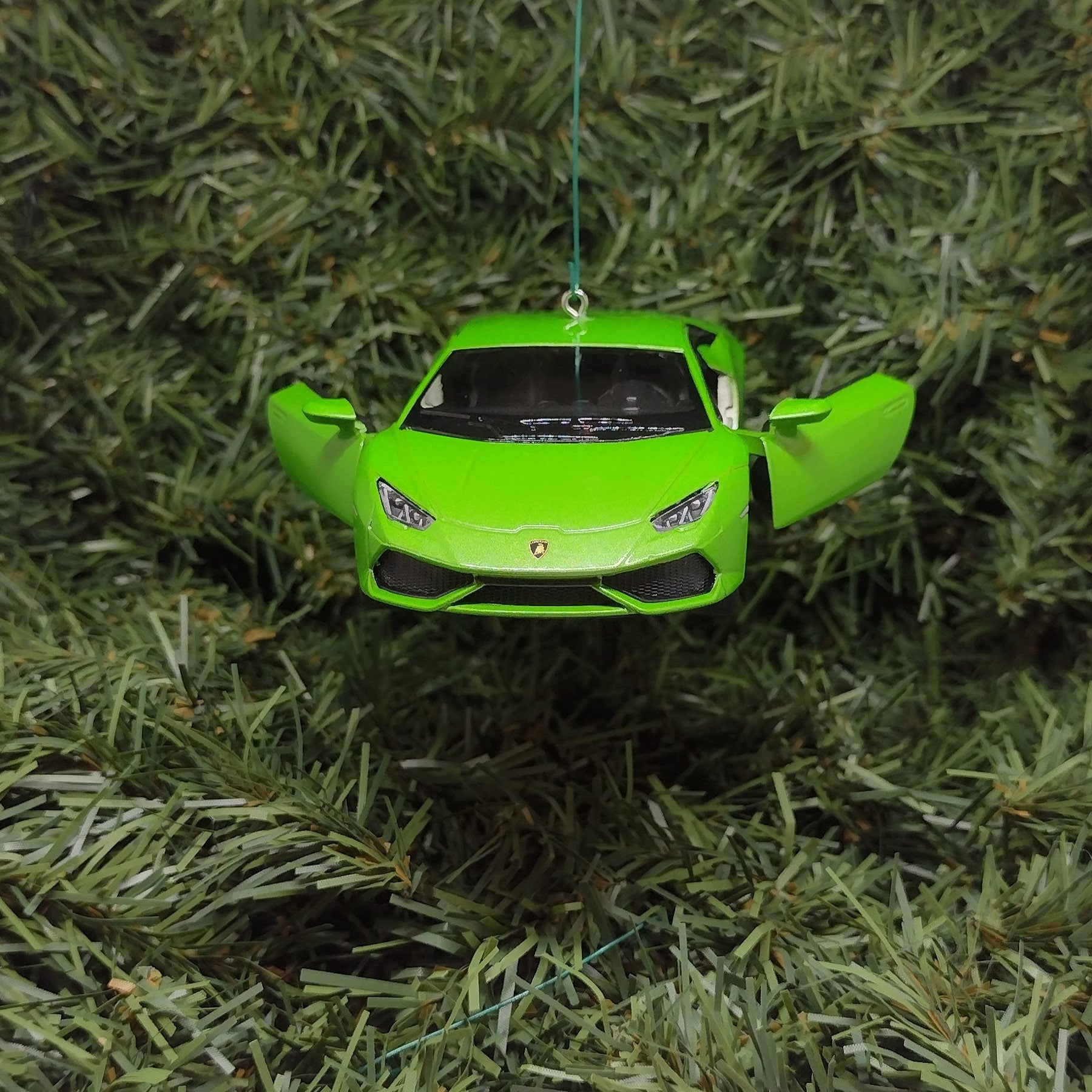 Lamborghini Ornament Huracan LP610-4 Christmas tree decoration unique gift idea for car enthusiast Lambo green