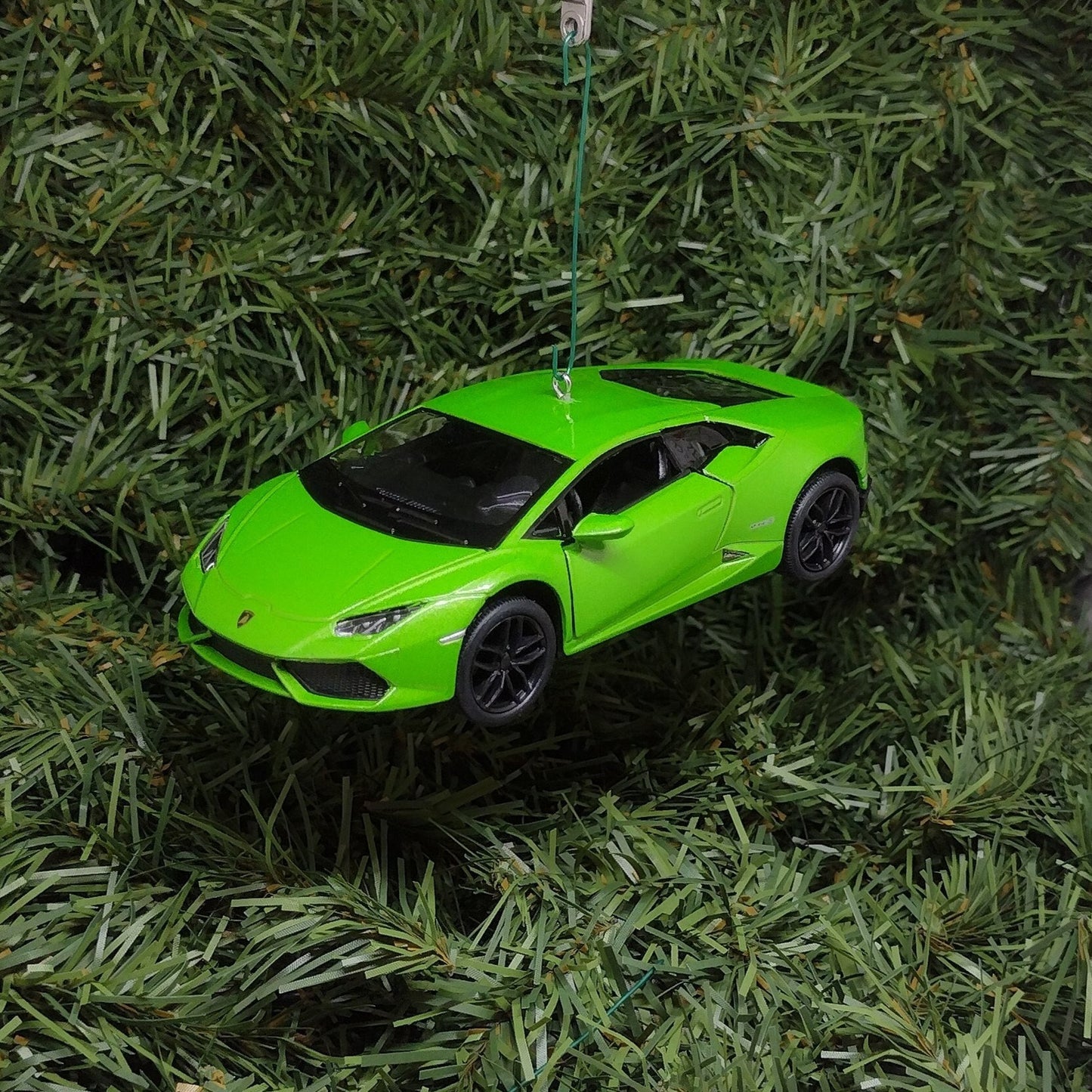 Lamborghini Ornament Huracan LP610-4 Christmas tree decoration unique gift idea for car enthusiast Lambo green