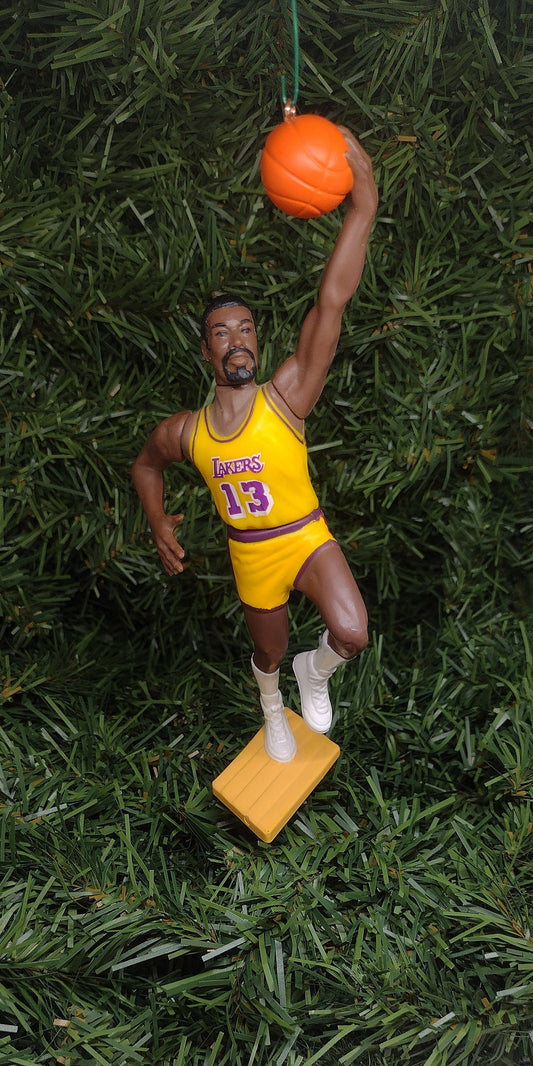 Wilt Chamberlain LOS ANGELES LAKERS Ornament nba basketball Christmas tree decoration Unique gift idea