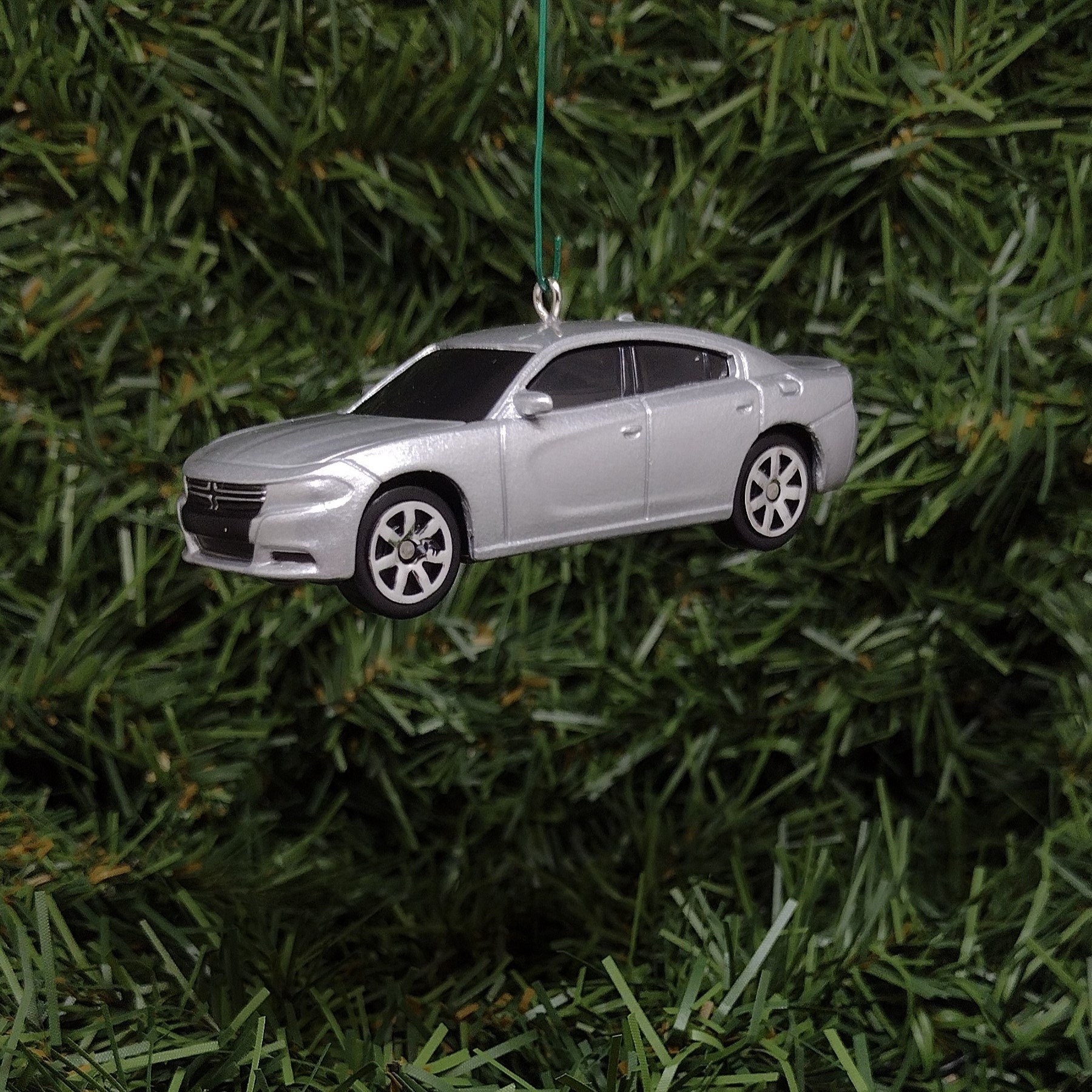 DODGE CHARGER Ornament 2015 Christmas Tree Decoration Unique Gift Idea silver 2016 - 2023