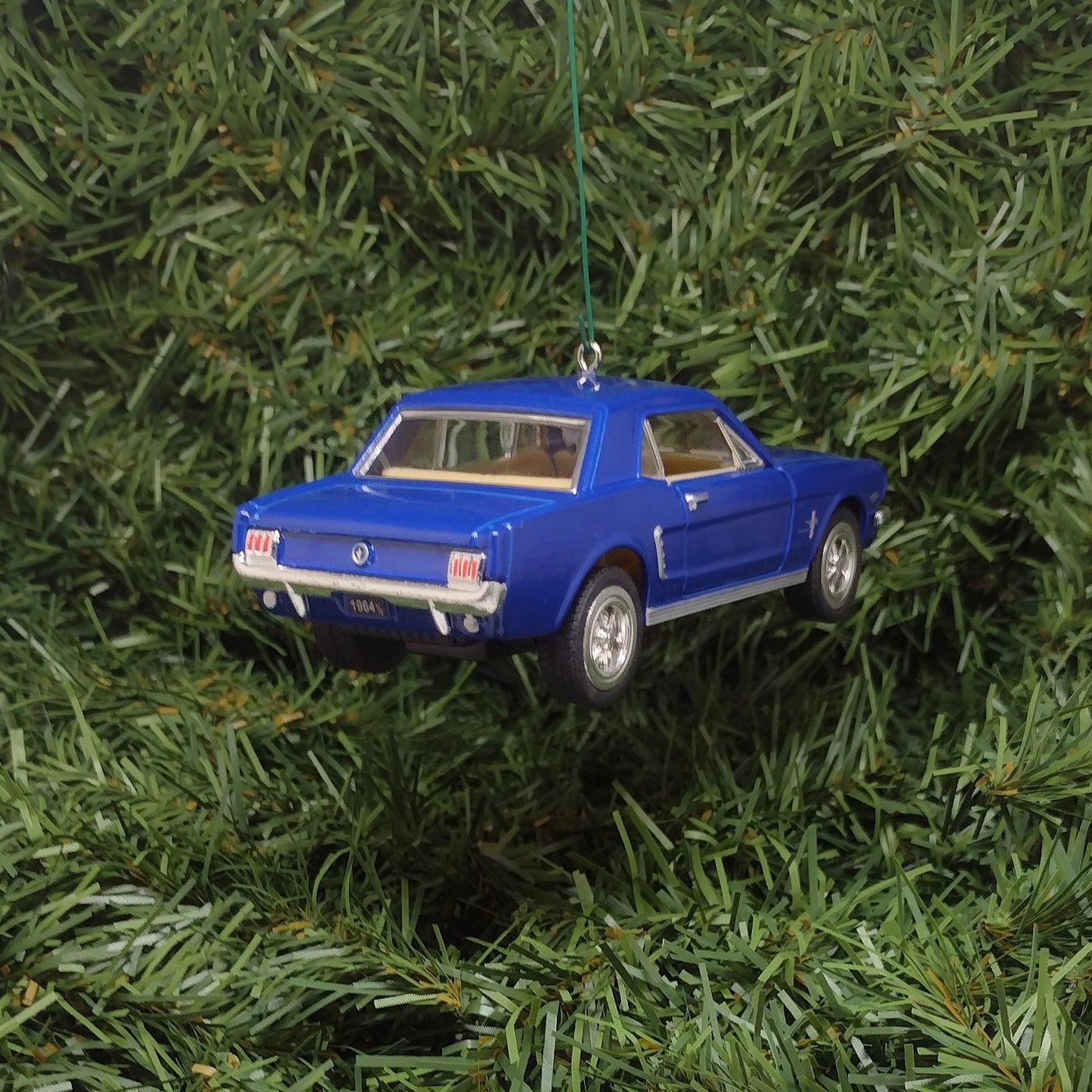 FORD MUSTANG Ornament 1964.5/Early 1965 Christmas tree decoration fun automotive gift for car enthusiast 5 inch Blue