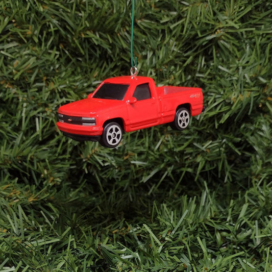 Chevy Silverado 454 SS Ornament Christmas tree decoration 1990 - 1993 Chevrolet Pickup Truck Unique Xmas Gift Idea