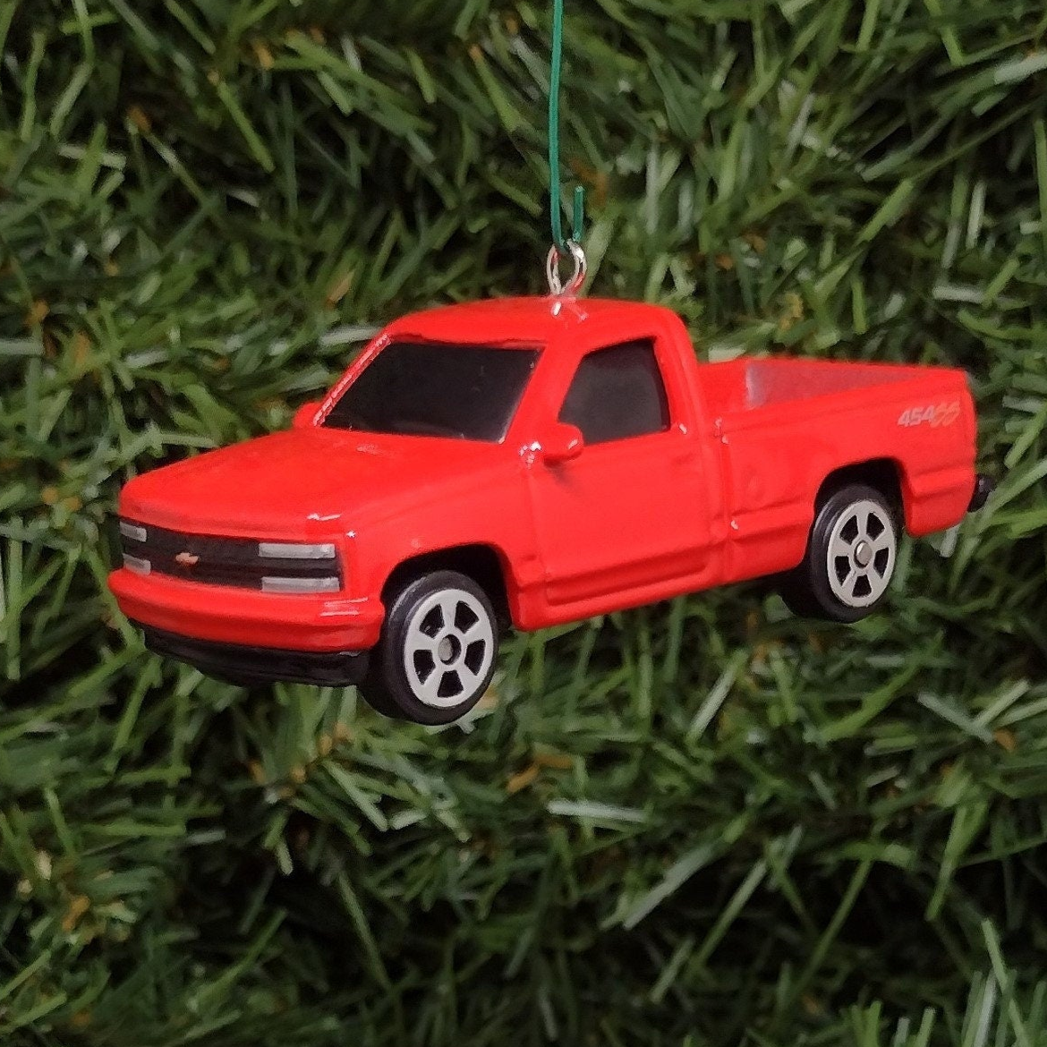 Chevy Silverado 454 SS Ornament Christmas tree decoration 1990 - 1993 Chevrolet Pickup Truck Unique Xmas Gift Idea