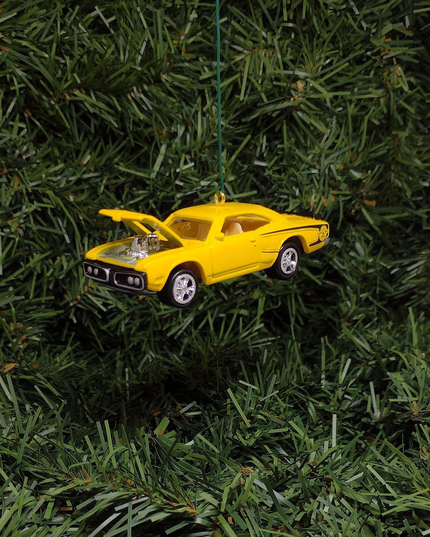 Dodge Super Bee Ornament 1970 Mopar Christmas tree decoration fun automotive gift for car enthusiast or man cave tree