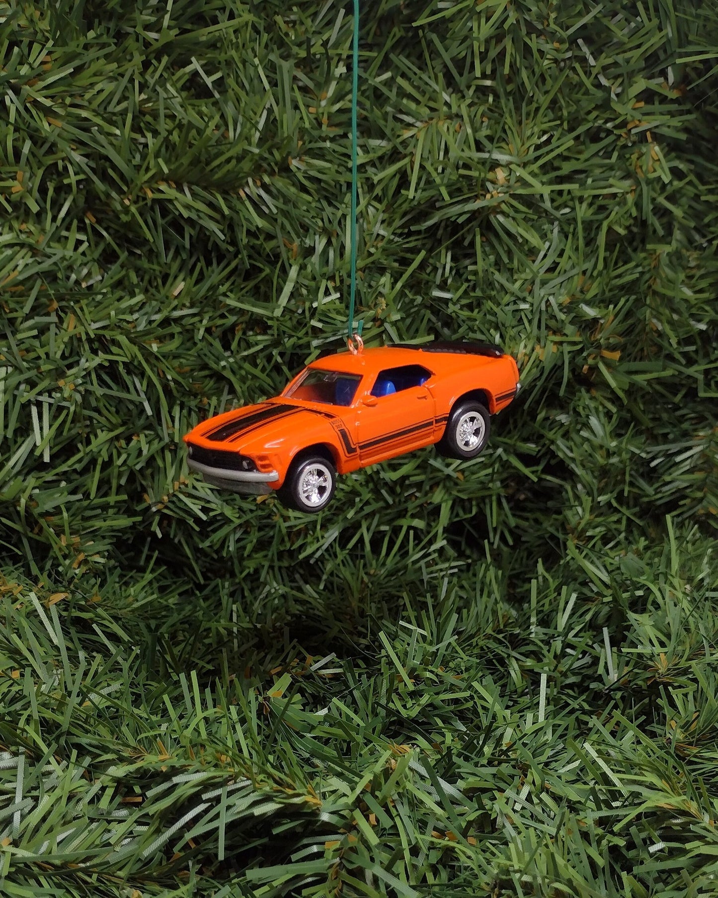 Ford Mustang Ornament 1970 Boss 302 Christmas Tree Decoration Unique Gift idea Orange