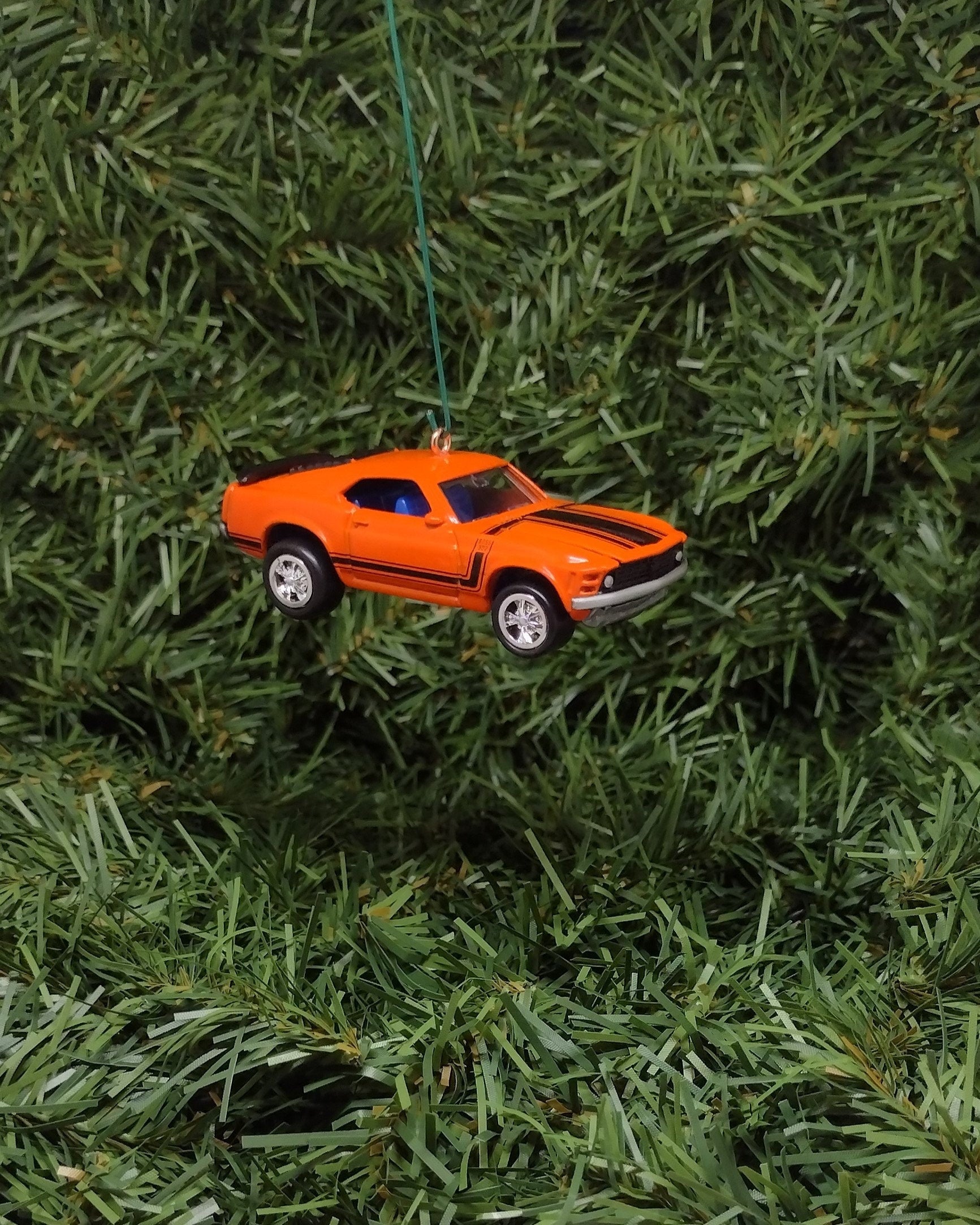 Ford Mustang Ornament 1970 Boss 302 Christmas Tree Decoration Unique Gift idea Orange