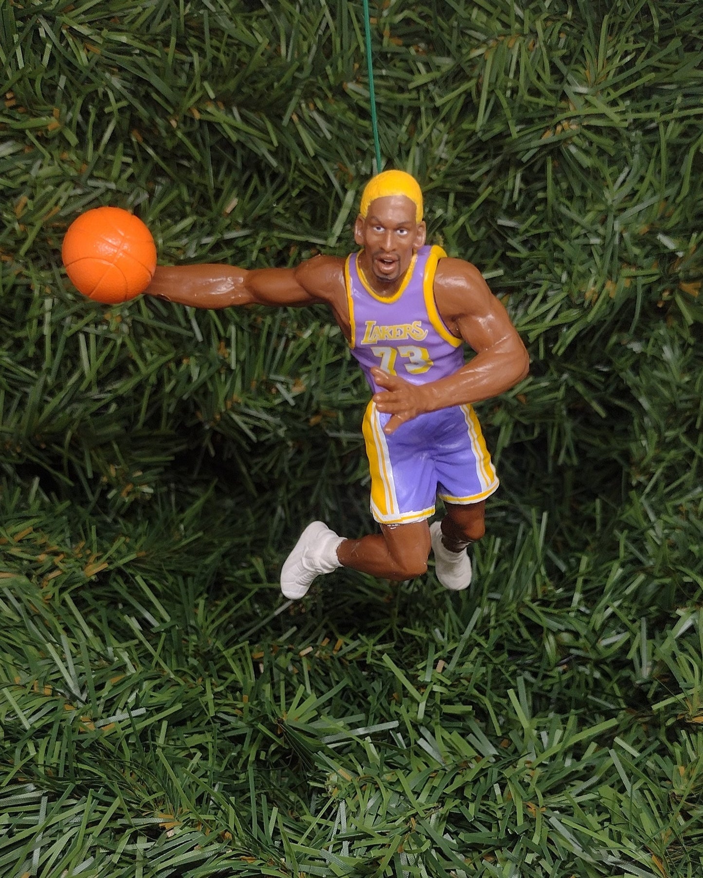 Dennis Rodman LOS ANGELES LAKERS Ornament nba basketball Christmas tree decoration Unique gift idea