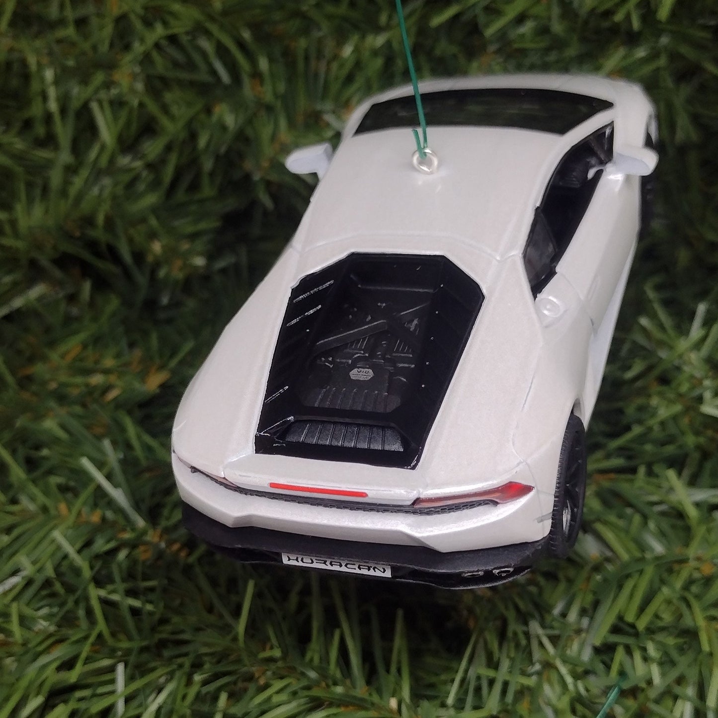 Lamborghini Ornament Huracan LP610-4 Christmas tree decoration unique gift idea for car enthusiast Lambo white