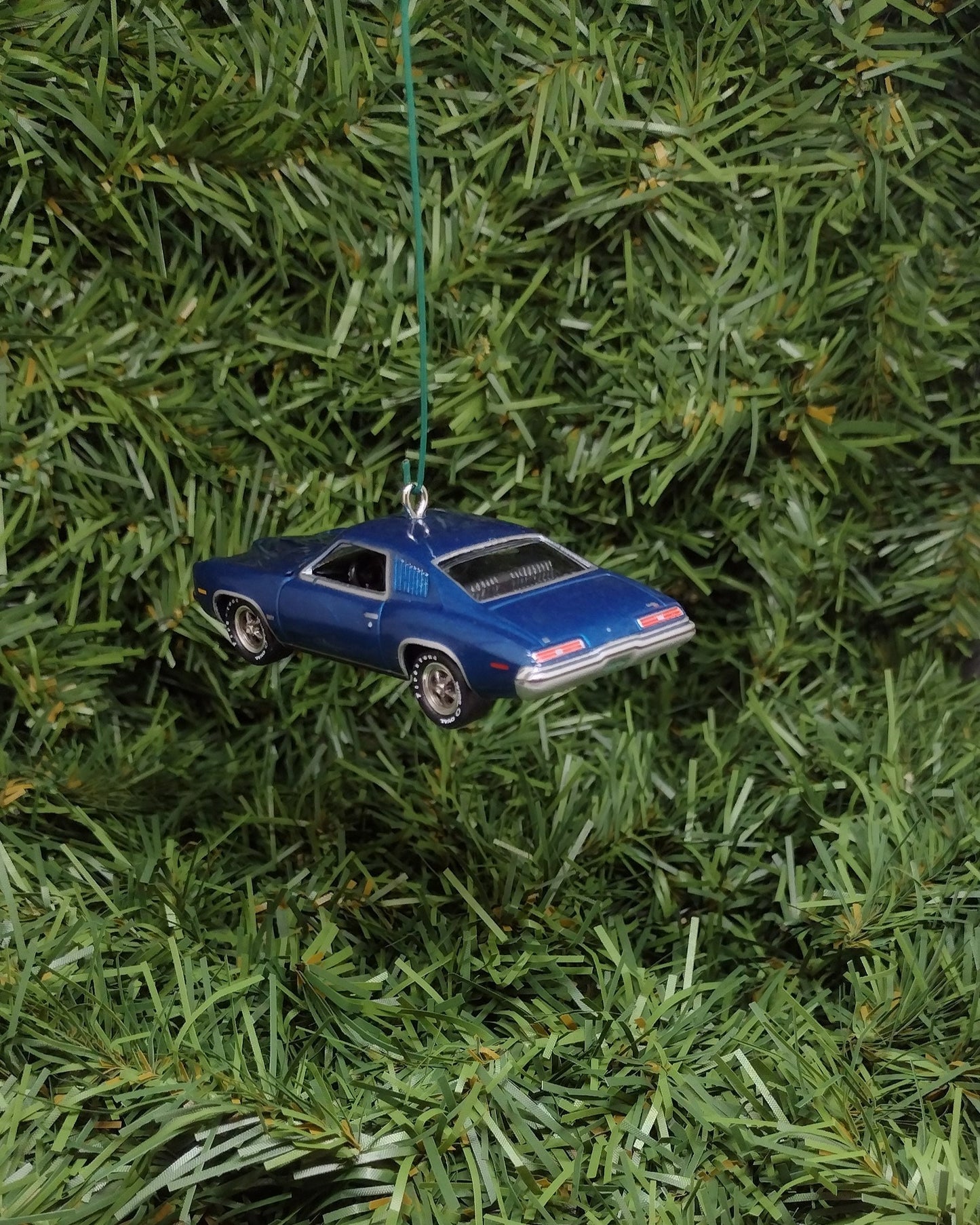 PONTIAC GRAND AM 1973 Christmas Tree Decoration Unique Xmas Gift Idea Blue Nicely Detailed 1974 1975