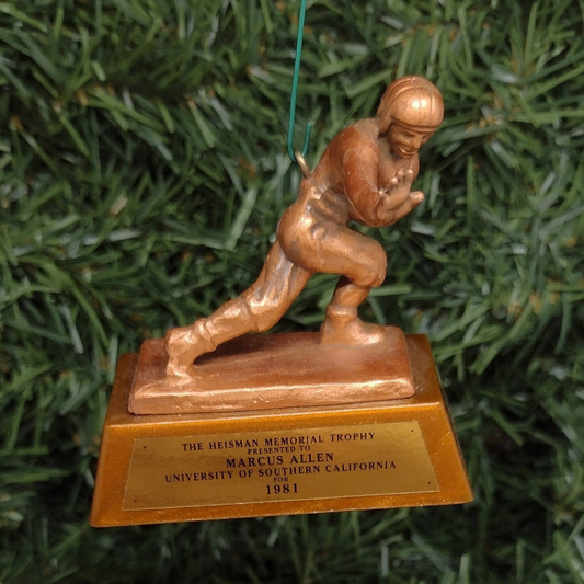 Marcus Allen USC TROJANS Christmas Ornament mini Heisman Trophy NCAA Football Gift