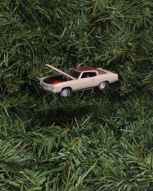 Chevy MONTE CARLO SS 1971 Ornament Christmas Tree Decoration 71 Chevrolet Unique Xmas Gift Idea Hood Opens