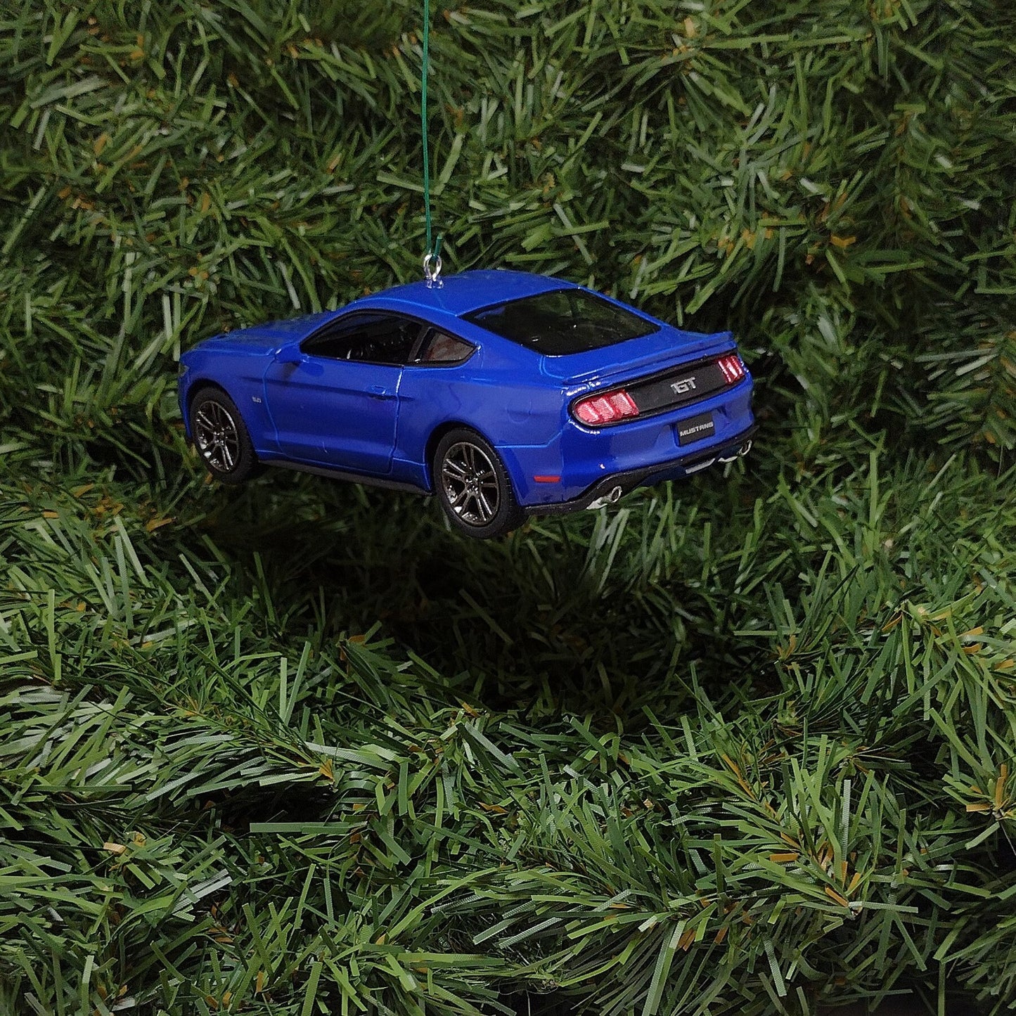 FORD MUSTANG GT 2015 Ornament Christmas tree decoration unique gift idea 5 inch Blue 2014 2016 2017