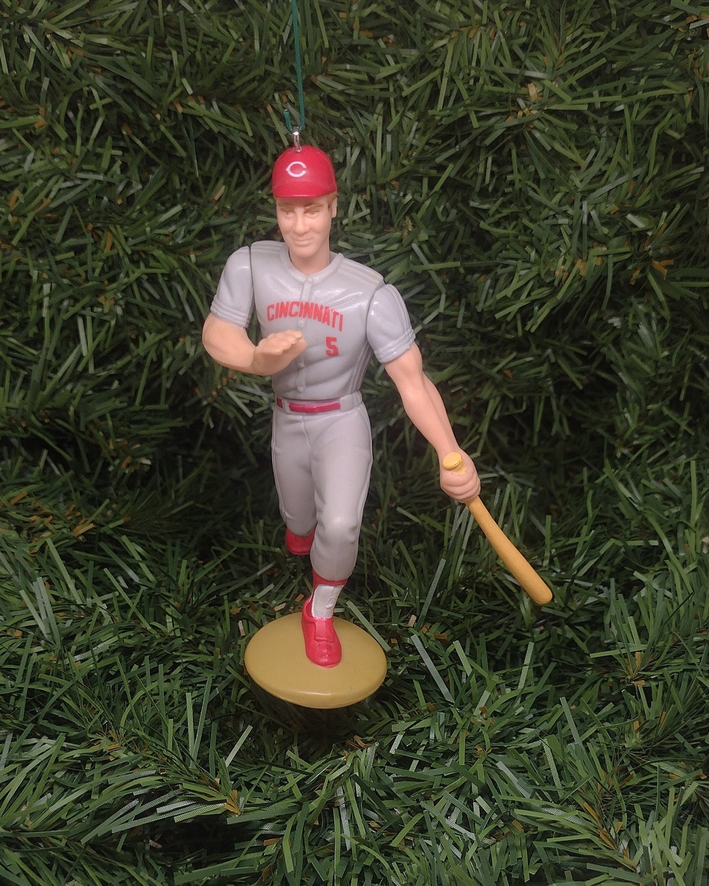 CINCINNATI REDS Johnny Bench Christmas Tree Ornament MLB Baseball Xmas Figure Unique Gift Idea Big Red Machine