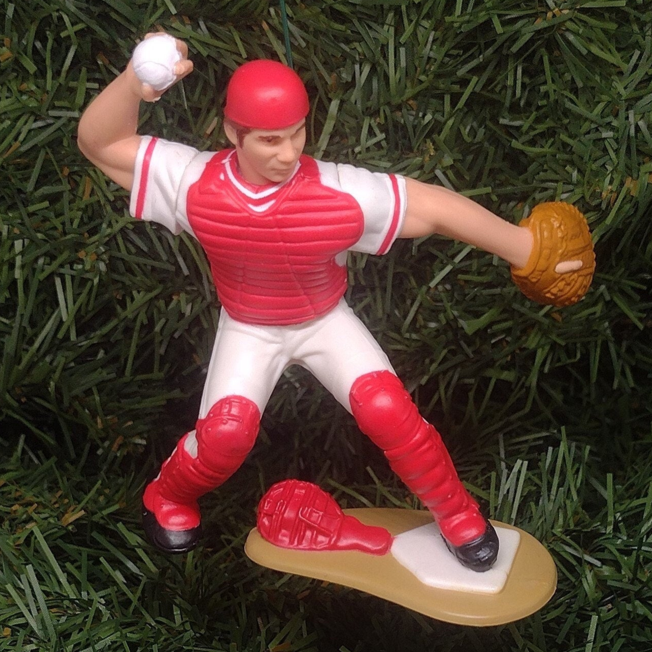 CINCINNATI REDS Johnny Bench Christmas Tree Ornament MLB Baseball Xmas Figure Unique Gift Idea Big Red Machine