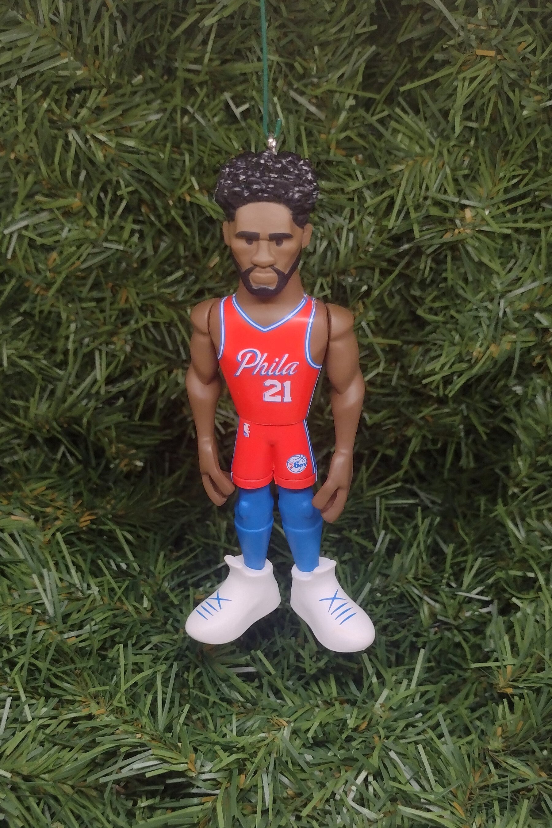 PHILADELPHIA 76ERS Christmas Ornaments Charles Barkley/Allen Iverson/Joel Embiid Xmas Sixers NBA basketball Unique Gift Idea