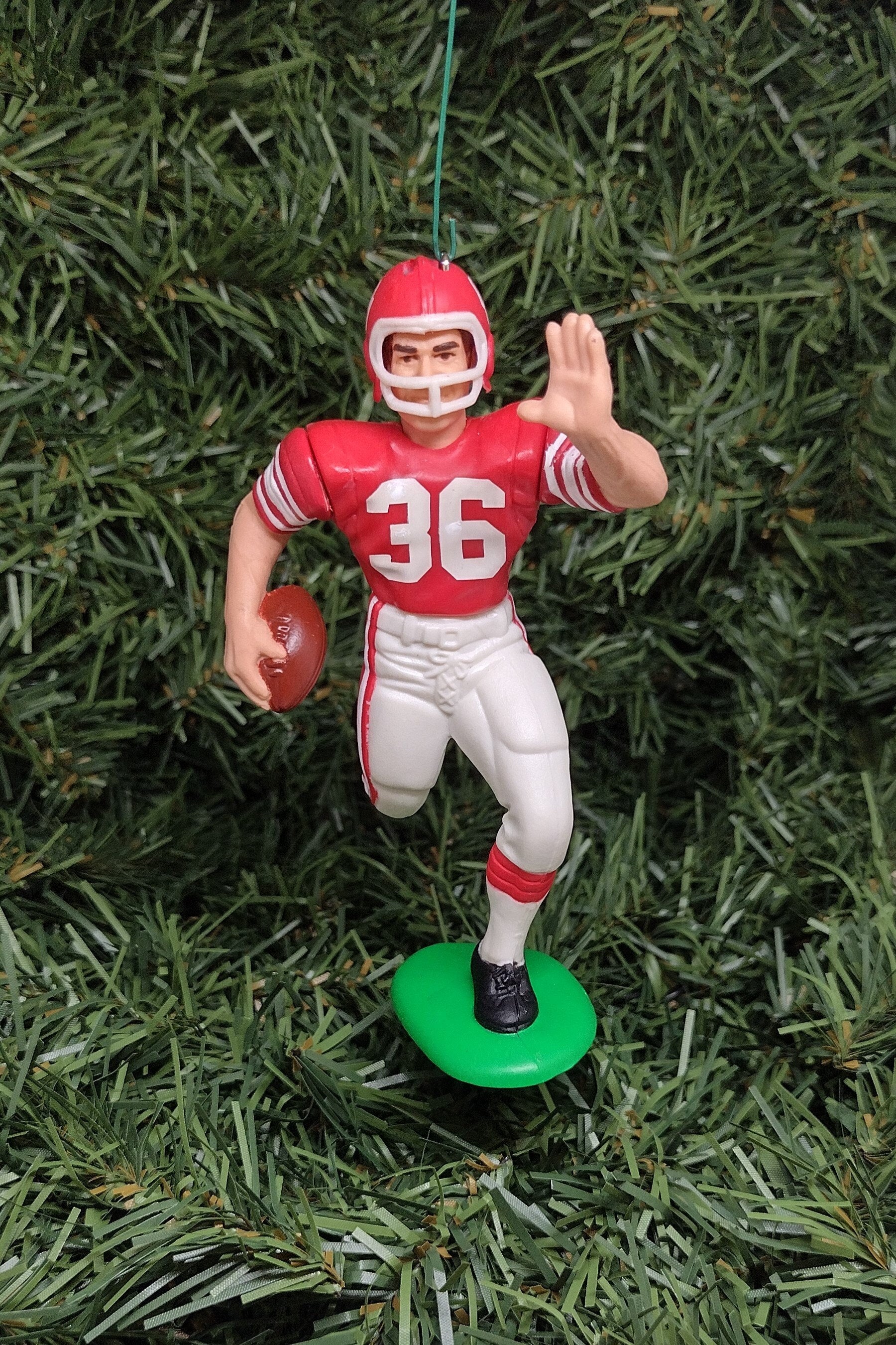 Steve Owens OKLAHOMA SOONERS ornament Christmas gift idea NCAA football figure heisman winner xmas tree