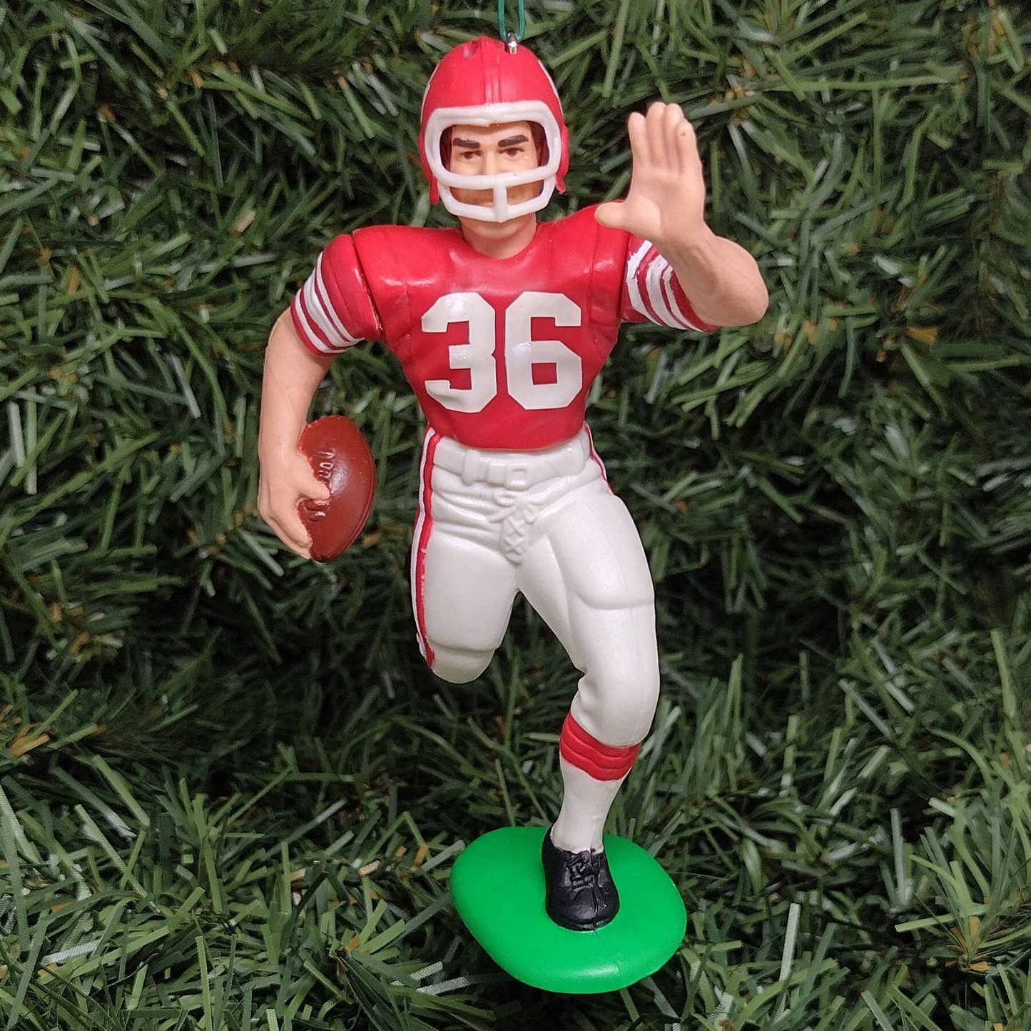 Steve Owens OKLAHOMA SOONERS ornament Christmas gift idea NCAA football figure heisman winner xmas tree