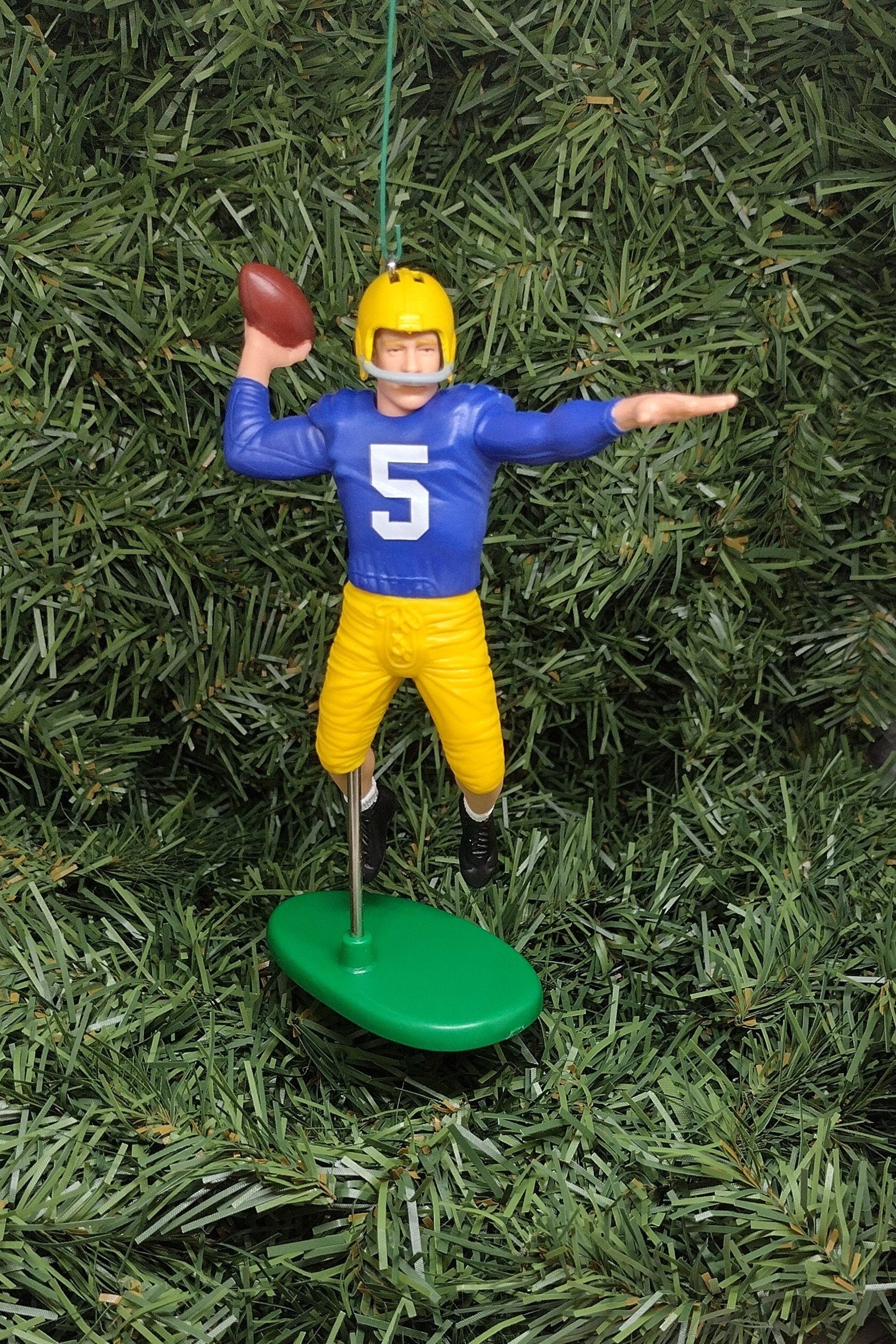 Paul Hornung NOTRE DAME Ornament Christmas tree decoration ncaa football unique gift idea Heisman winner Fighting Irish Golden Domers