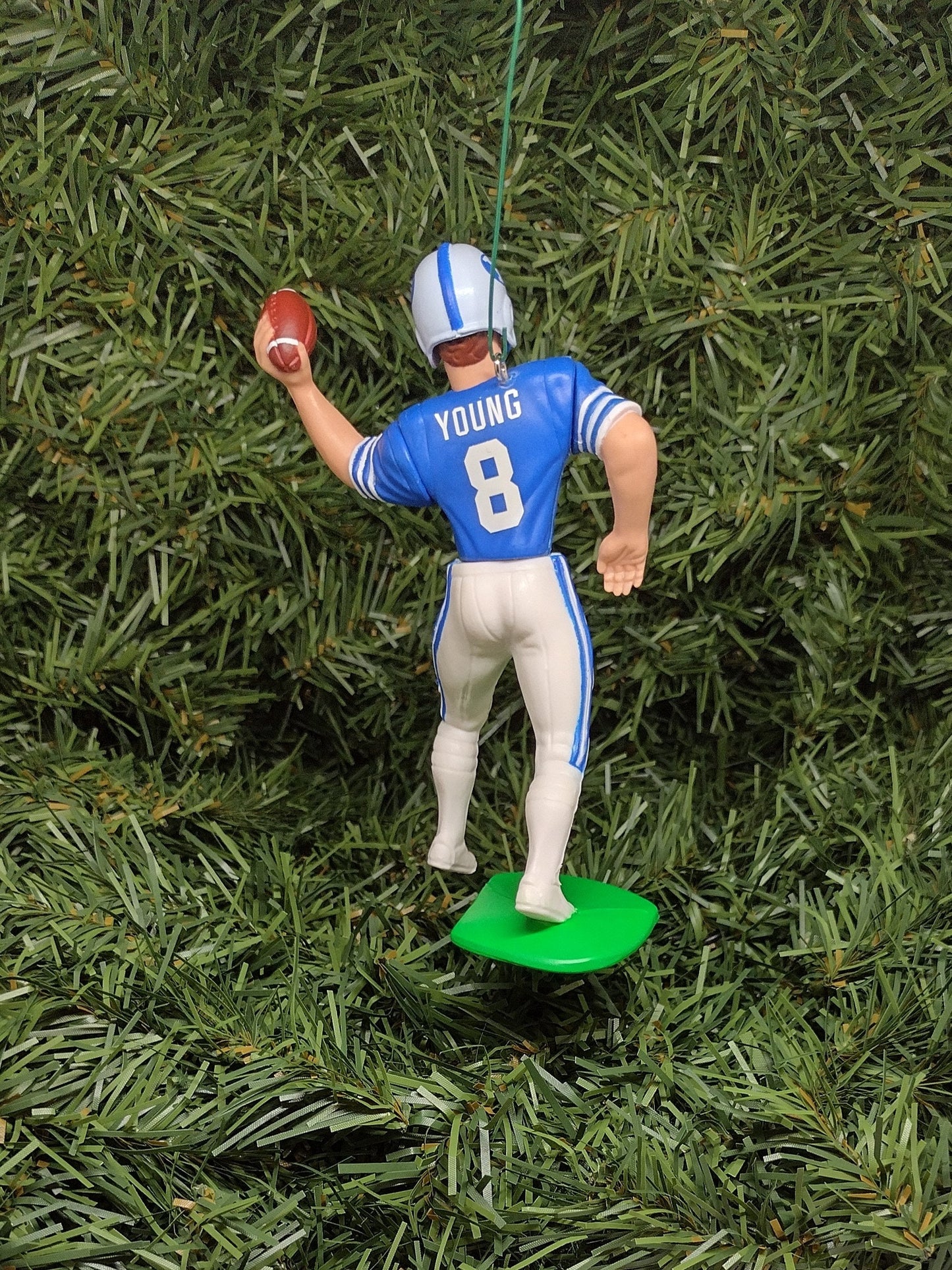 Steve Young BYU COUGARS Ornament Christmas tree decoration NCAA football figure unique Xmas gift idea Brigham Young