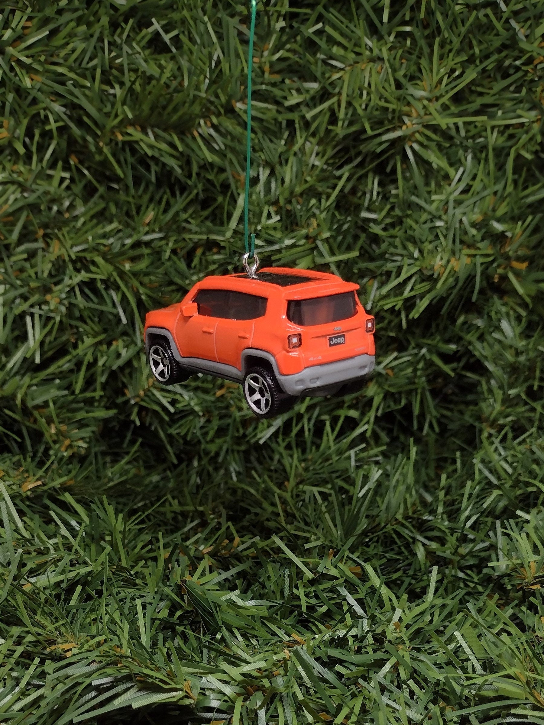 JEEP RENEGADE Ornament Christmas gift idea unique Xmas tree decoration 4x4 SUV orange