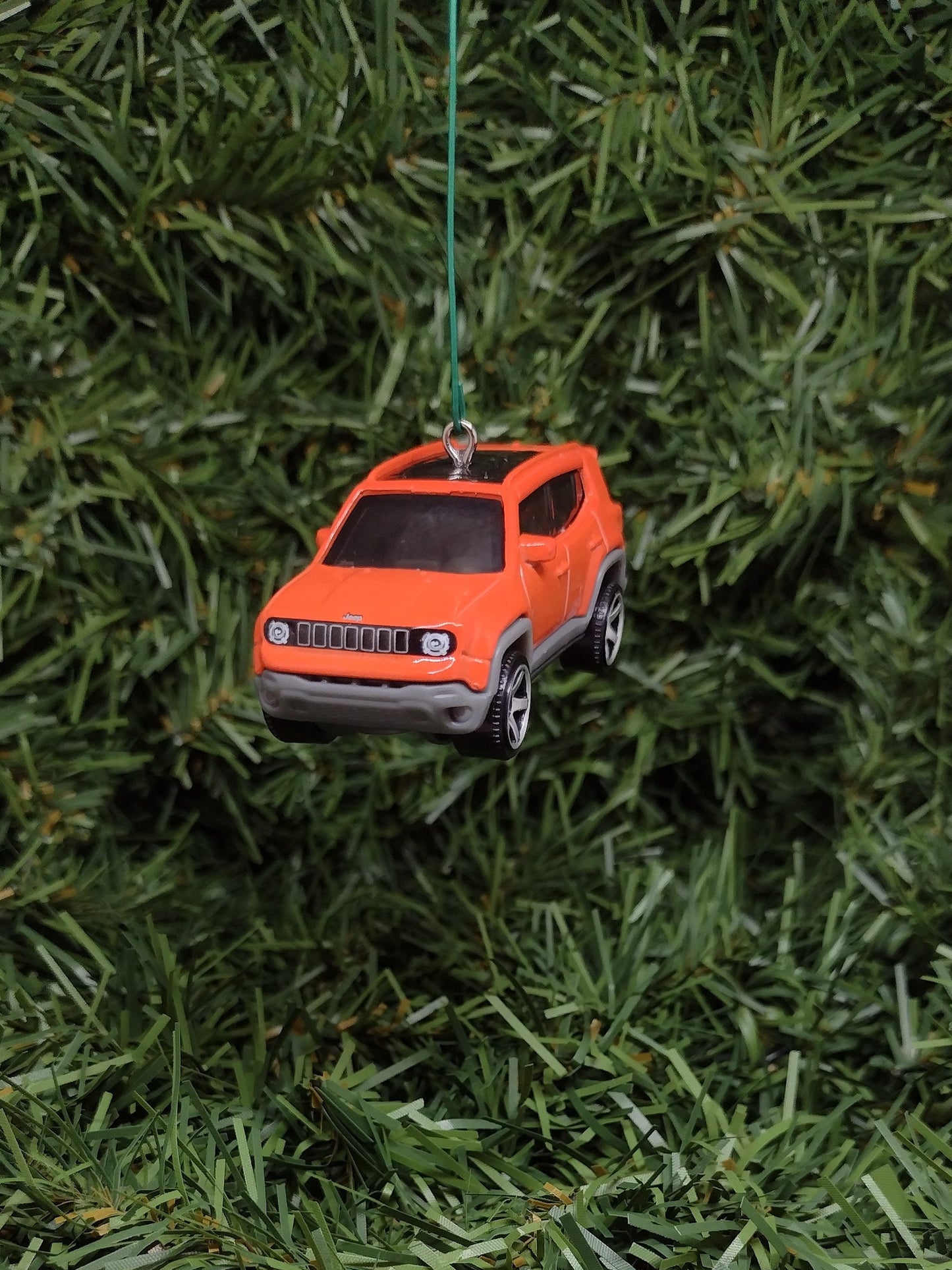 JEEP RENEGADE Ornament Christmas gift idea unique Xmas tree decoration 4x4 SUV orange