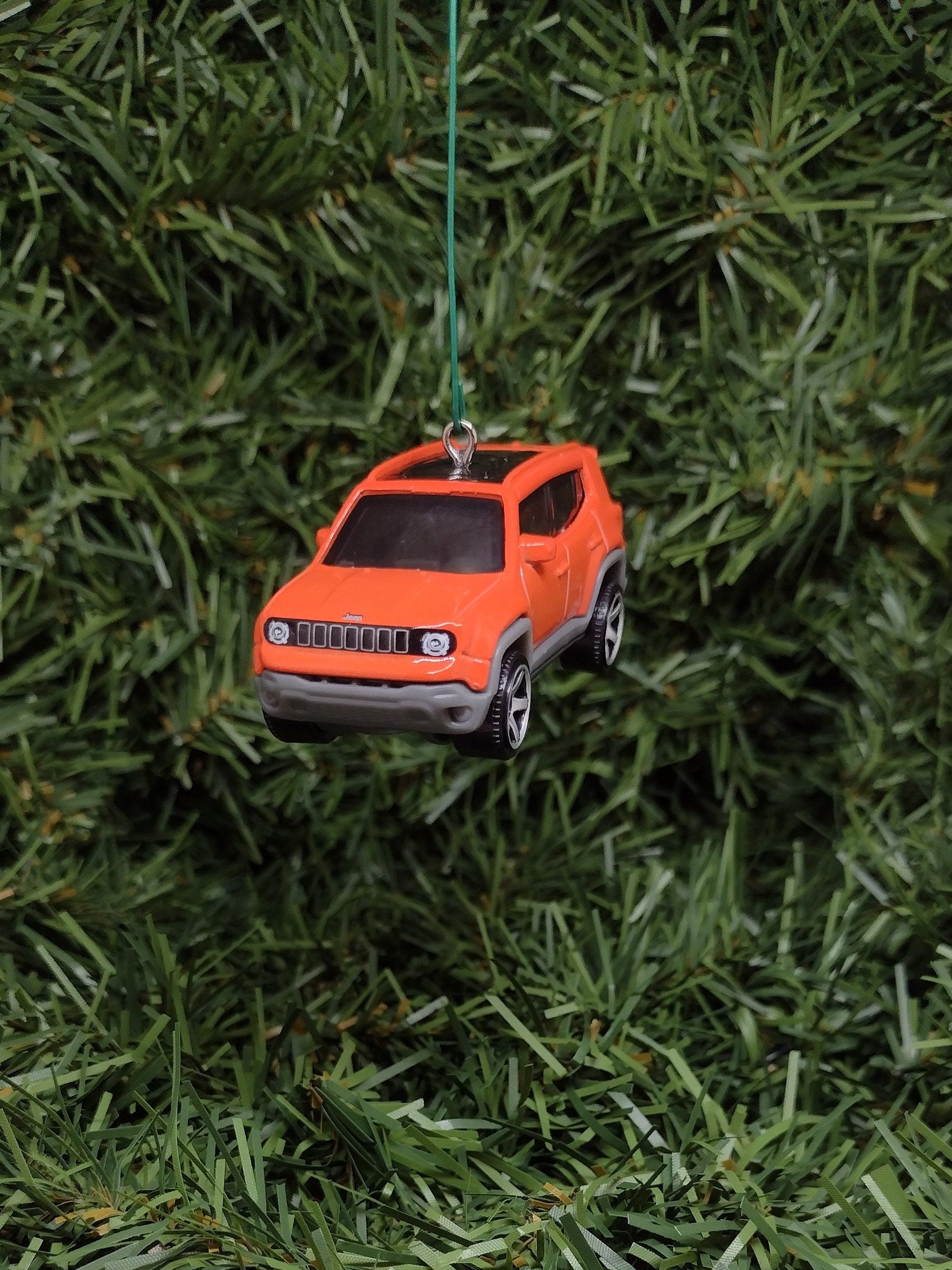 JEEP RENEGADE Ornament Christmas gift idea unique Xmas tree decoration 4x4 SUV orange