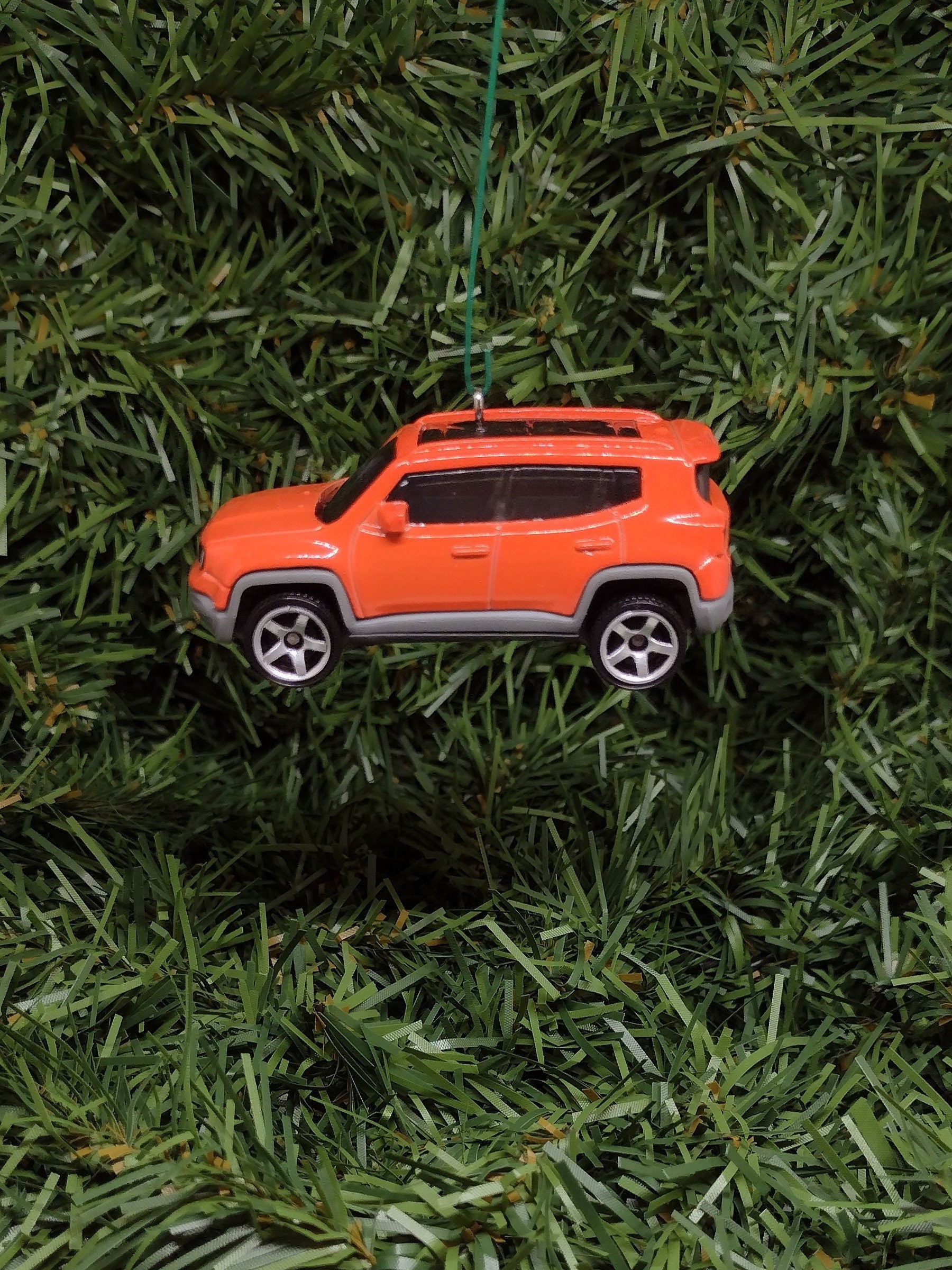 JEEP RENEGADE Ornament Christmas gift idea unique Xmas tree decoration 4x4 SUV orange