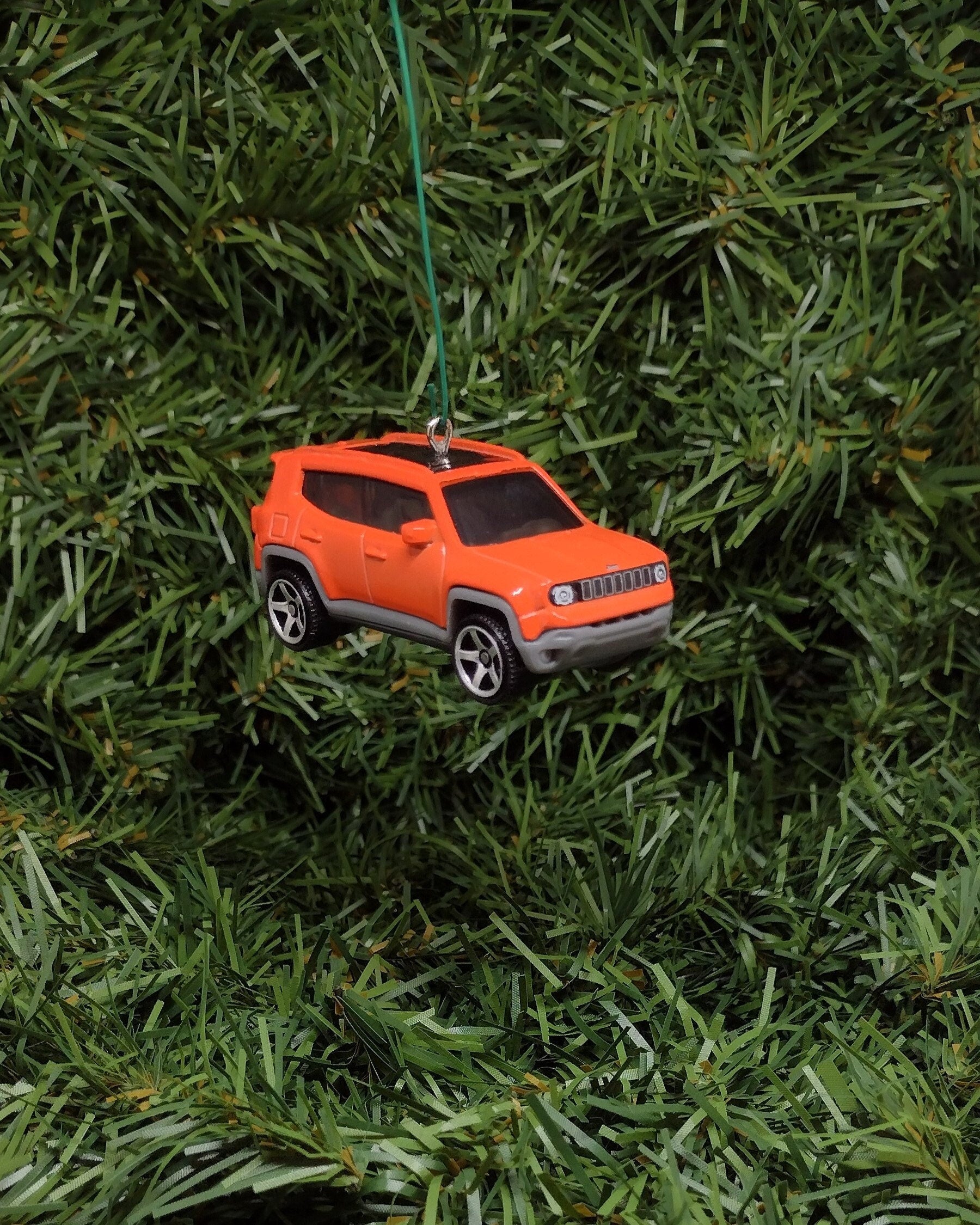 JEEP RENEGADE Ornament Christmas gift idea unique Xmas tree decoration 4x4 SUV orange