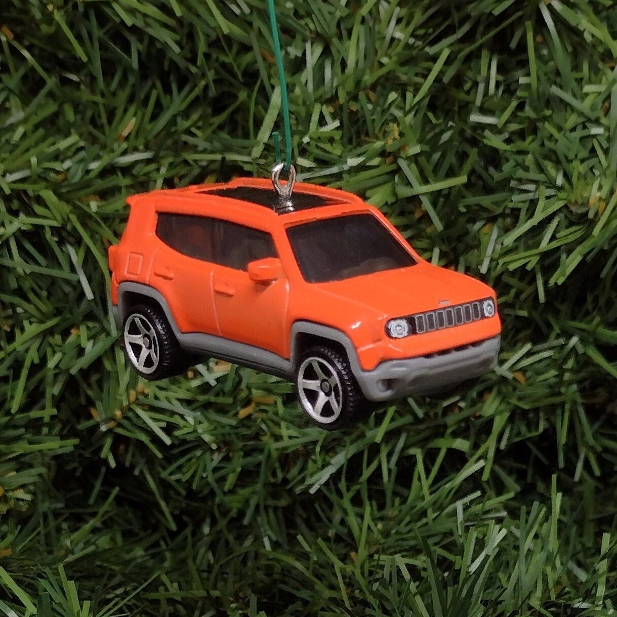 JEEP RENEGADE Ornament Christmas gift idea unique Xmas tree decoration 4x4 SUV orange