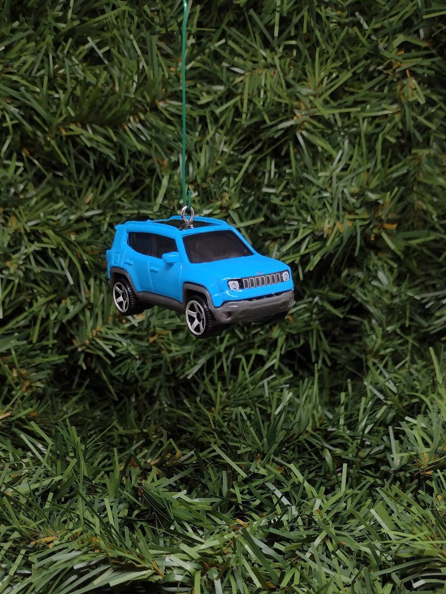 JEEP RENEGADE Ornament Christmas gift idea unique Xmas tree decoration 4x4 SUV blue