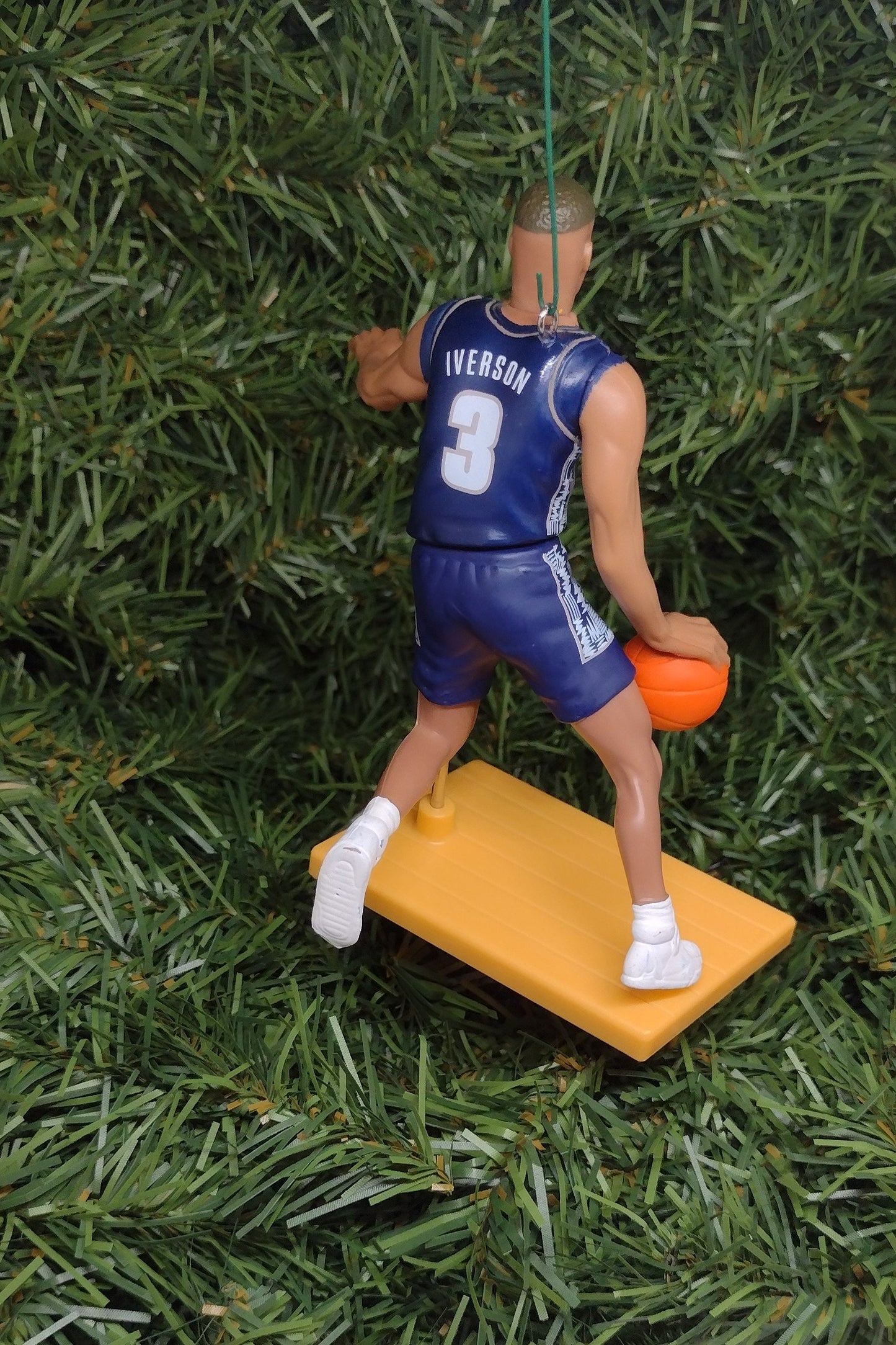 Allen Iverson GEORGETOWN HOYAS Christmas tree ornament xmas ncaa basketball figure unique gift idea Hoya ornaments