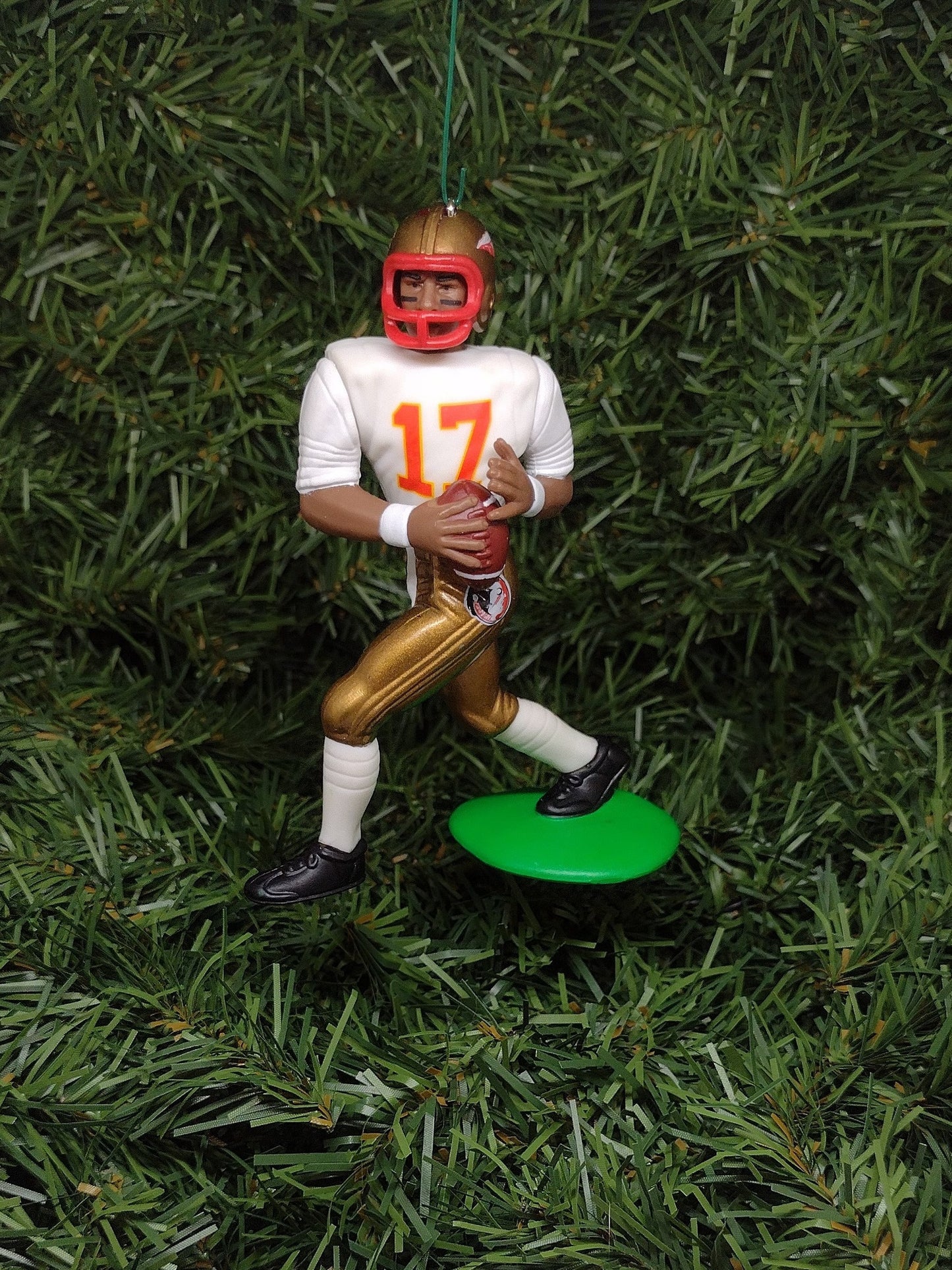 Charlie Ward FLORIDA STATE SEMINOLES Ornament Christmas Gift Idea Ncaa Football Figure Unique Xmas Tree Decoration Heisman Trophy Winner