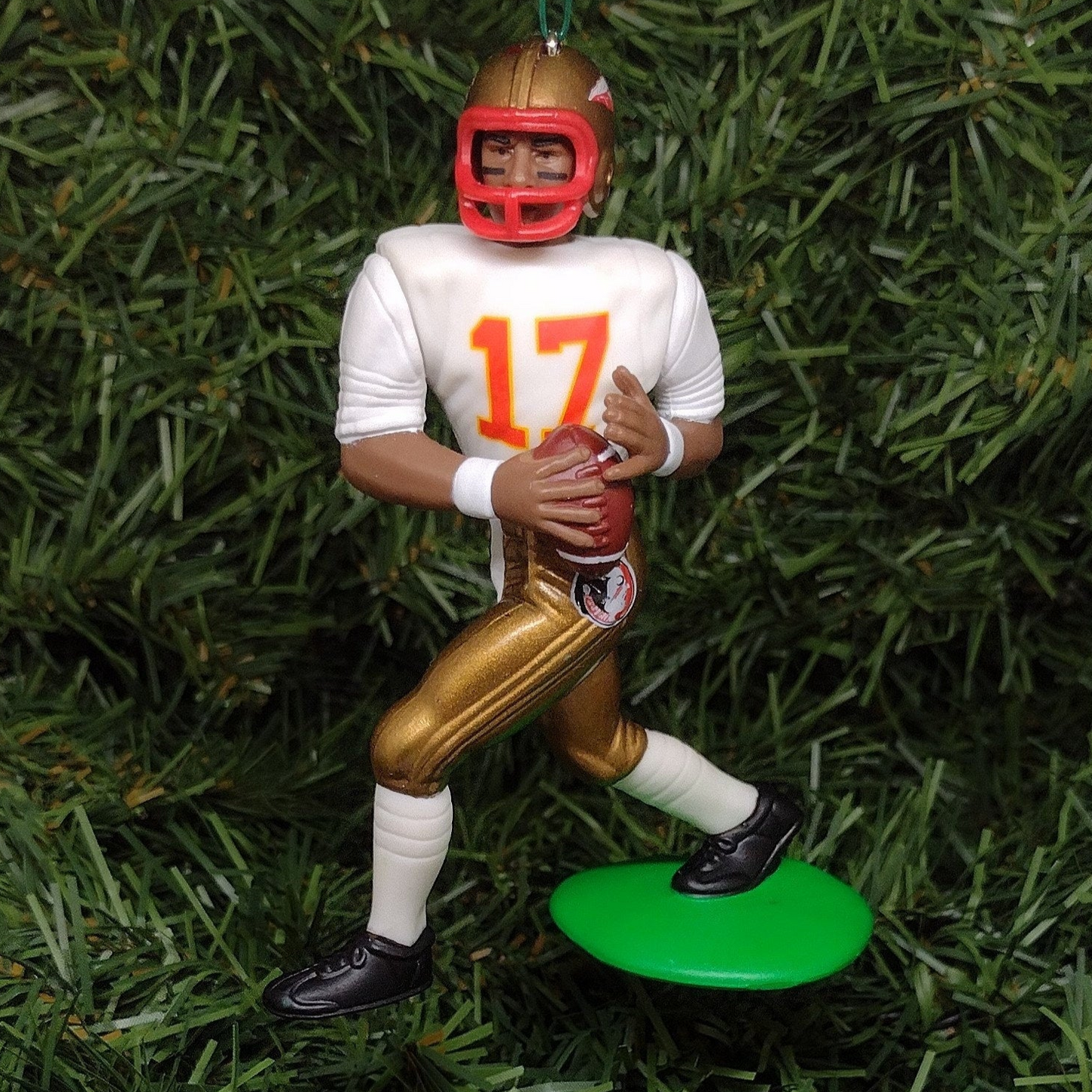 Charlie Ward FLORIDA STATE SEMINOLES Ornament Christmas Gift Idea Ncaa Football Figure Unique Xmas Tree Decoration Heisman Trophy Winner