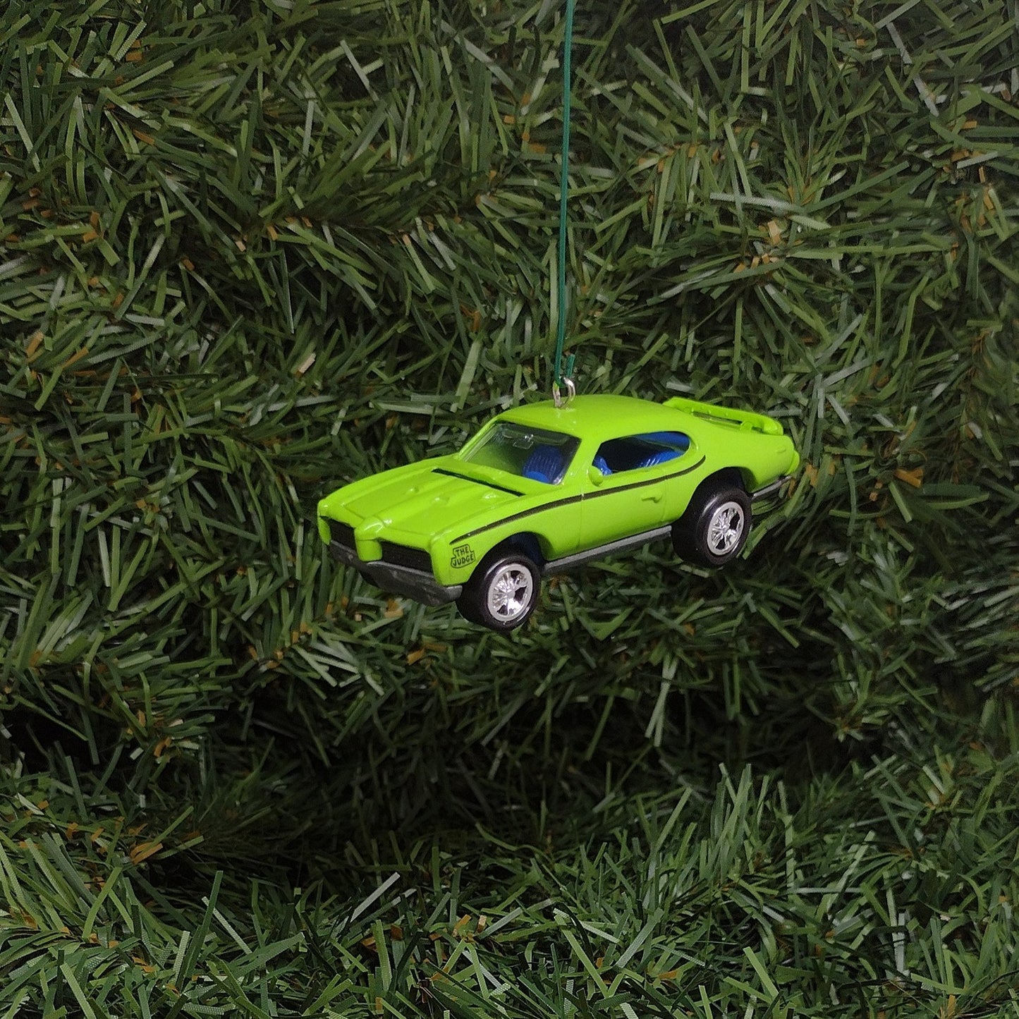 PONTIAC GTO JUDGE 1969 Ornament Christmas Tree Decoration Unique Automotive Xmas Gift Idea Green