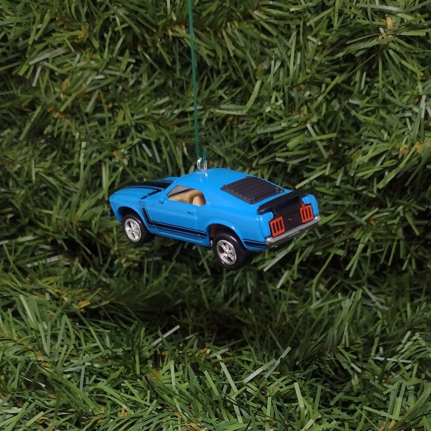 Ford Mustang Ornament 1970 Boss 302 Christmas Tree Decoration Unique Gift Idea Blue