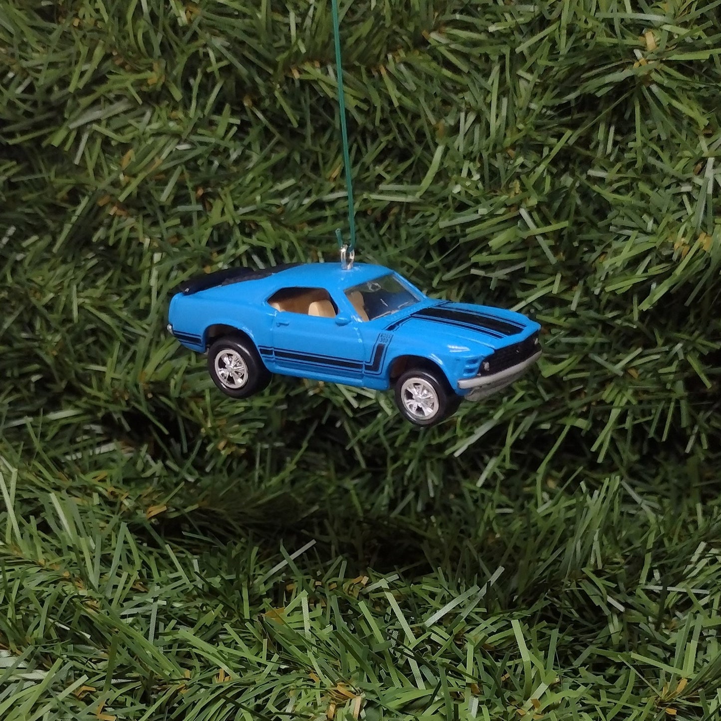 Ford Mustang Ornament 1970 Boss 302 Christmas Tree Decoration Unique Gift Idea Blue