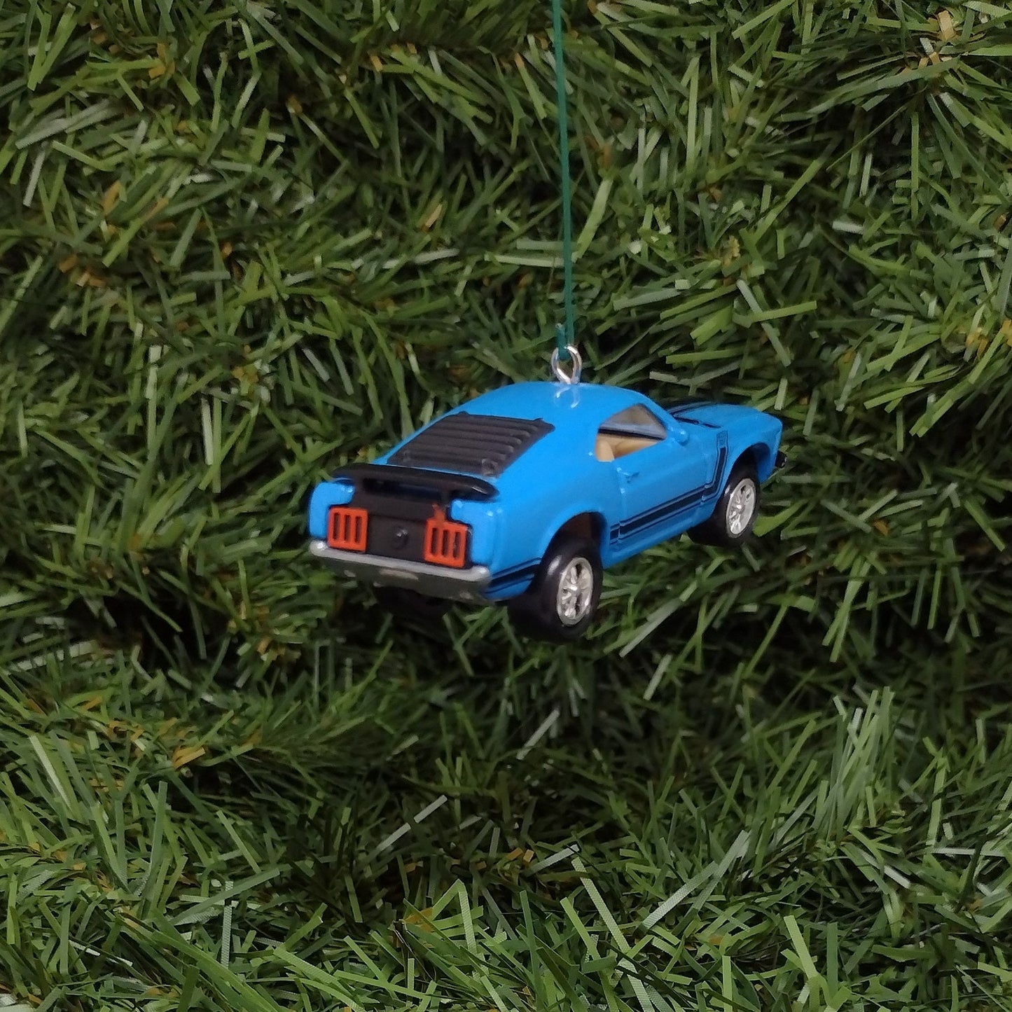 Ford Mustang Ornament 1970 Boss 302 Christmas Tree Decoration Unique Gift Idea Blue