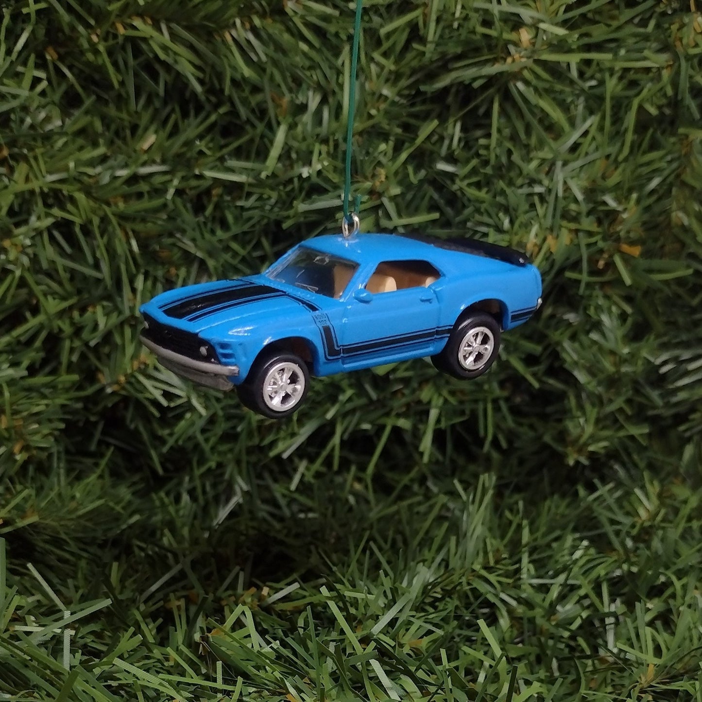 Ford Mustang Ornament 1970 Boss 302 Christmas Tree Decoration Unique Gift Idea Blue