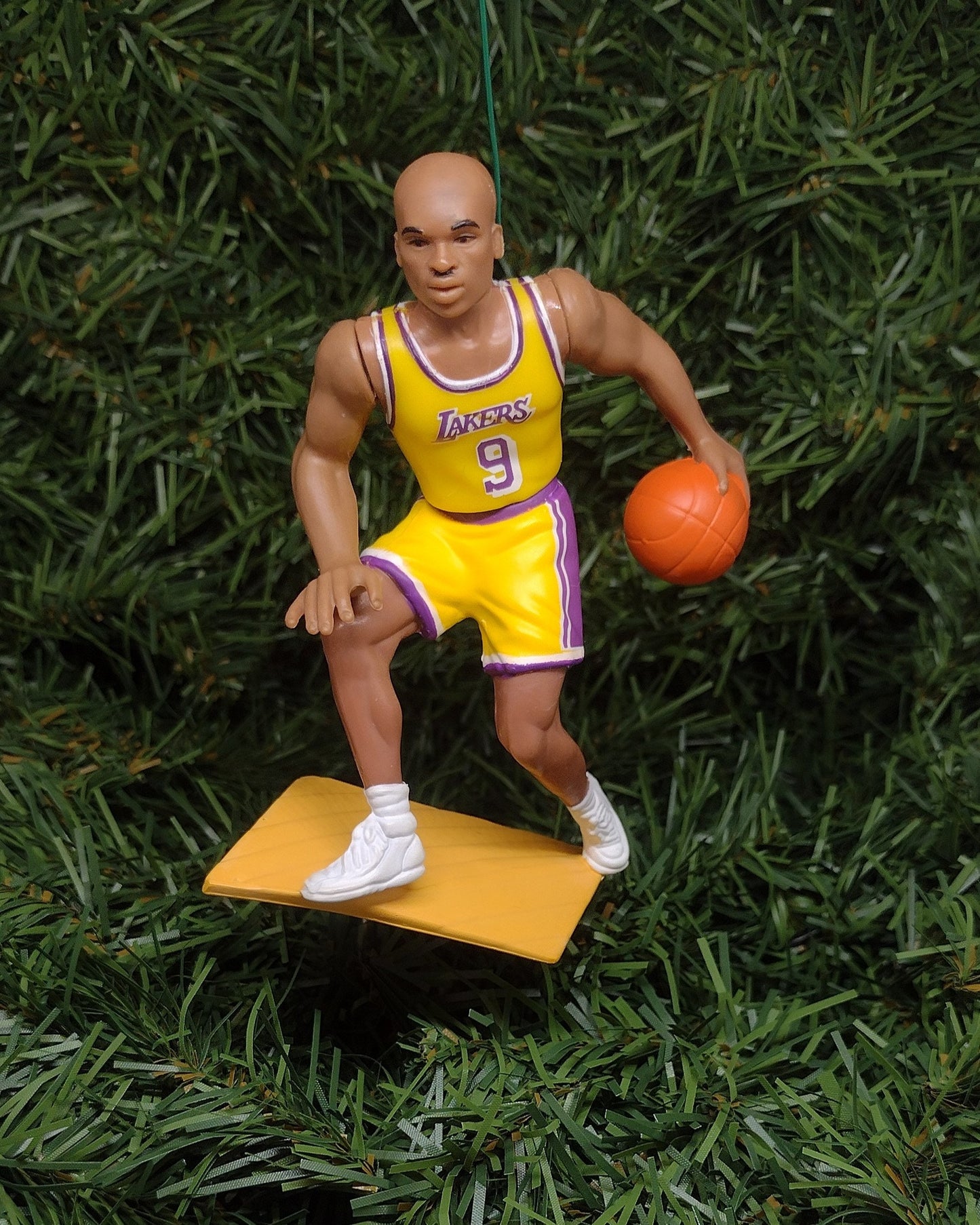 LOS ANGELES LAKERS ornaments James Worthy/Vlade Divac/Nick Van Exel/Glen Rice Christmas tree decoration nba basketball unique Xmas gift idea