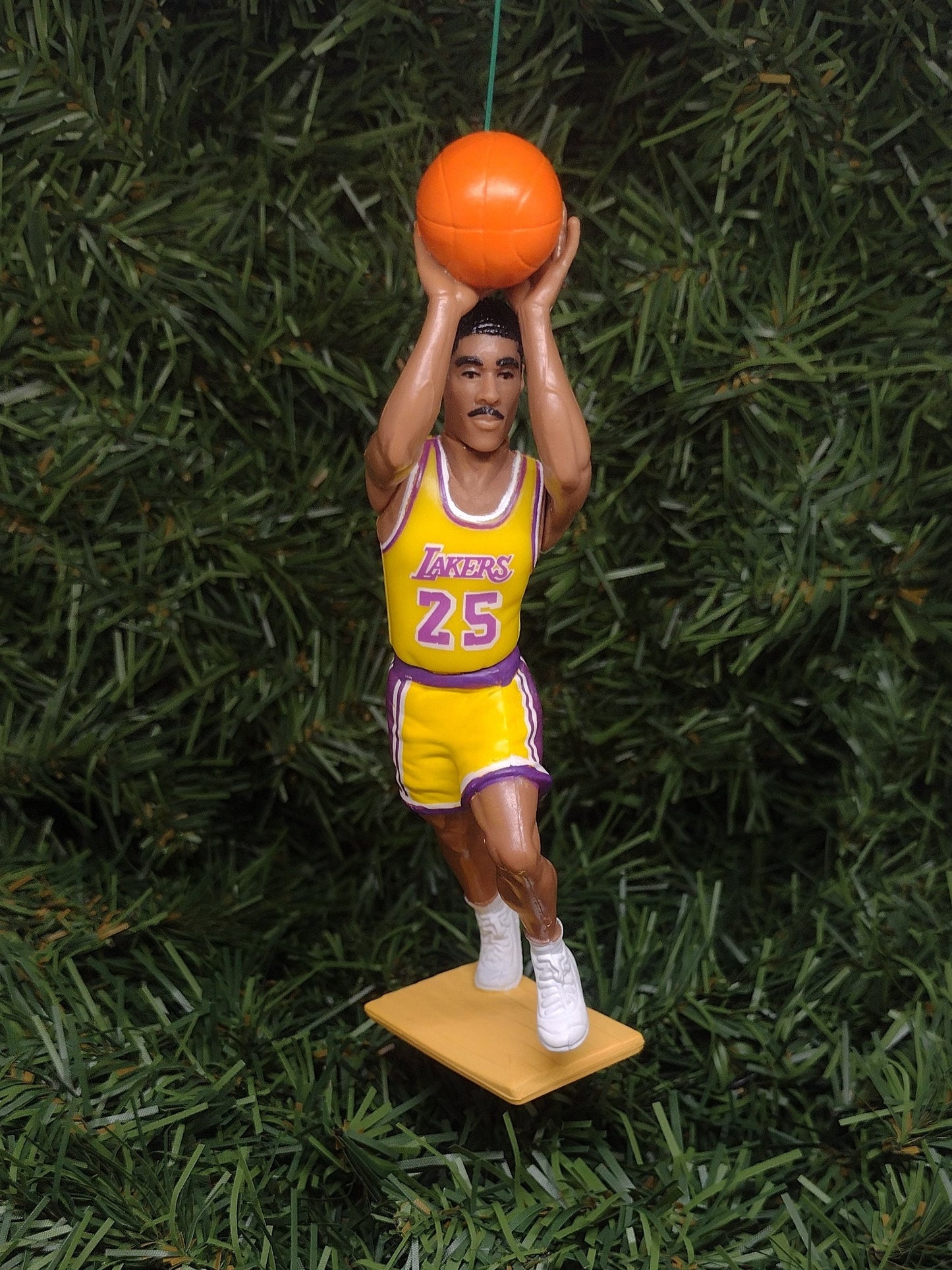 LOS ANGELES LAKERS ornaments James Worthy/Vlade Divac/Nick Van Exel/Glen Rice Christmas tree decoration nba basketball unique Xmas gift idea