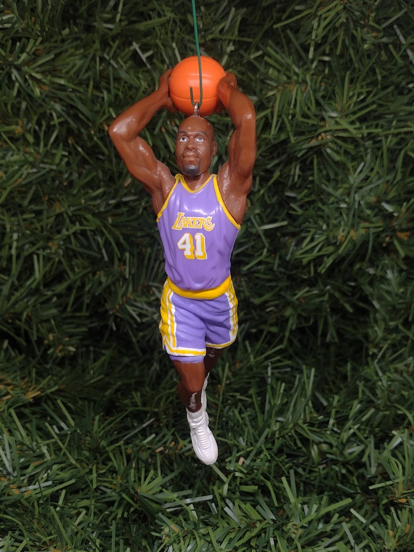 LOS ANGELES LAKERS ornaments James Worthy/Vlade Divac/Nick Van Exel/Glen Rice Christmas tree decoration nba basketball unique Xmas gift idea