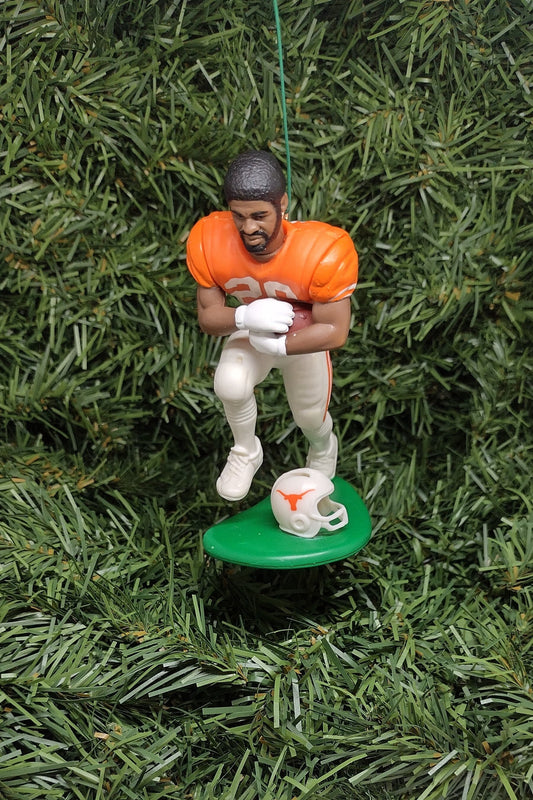 TEXAS LONGHORNS ornament Earl Campbell Christmas Tree Decoration NCAA football figure unique gift idea