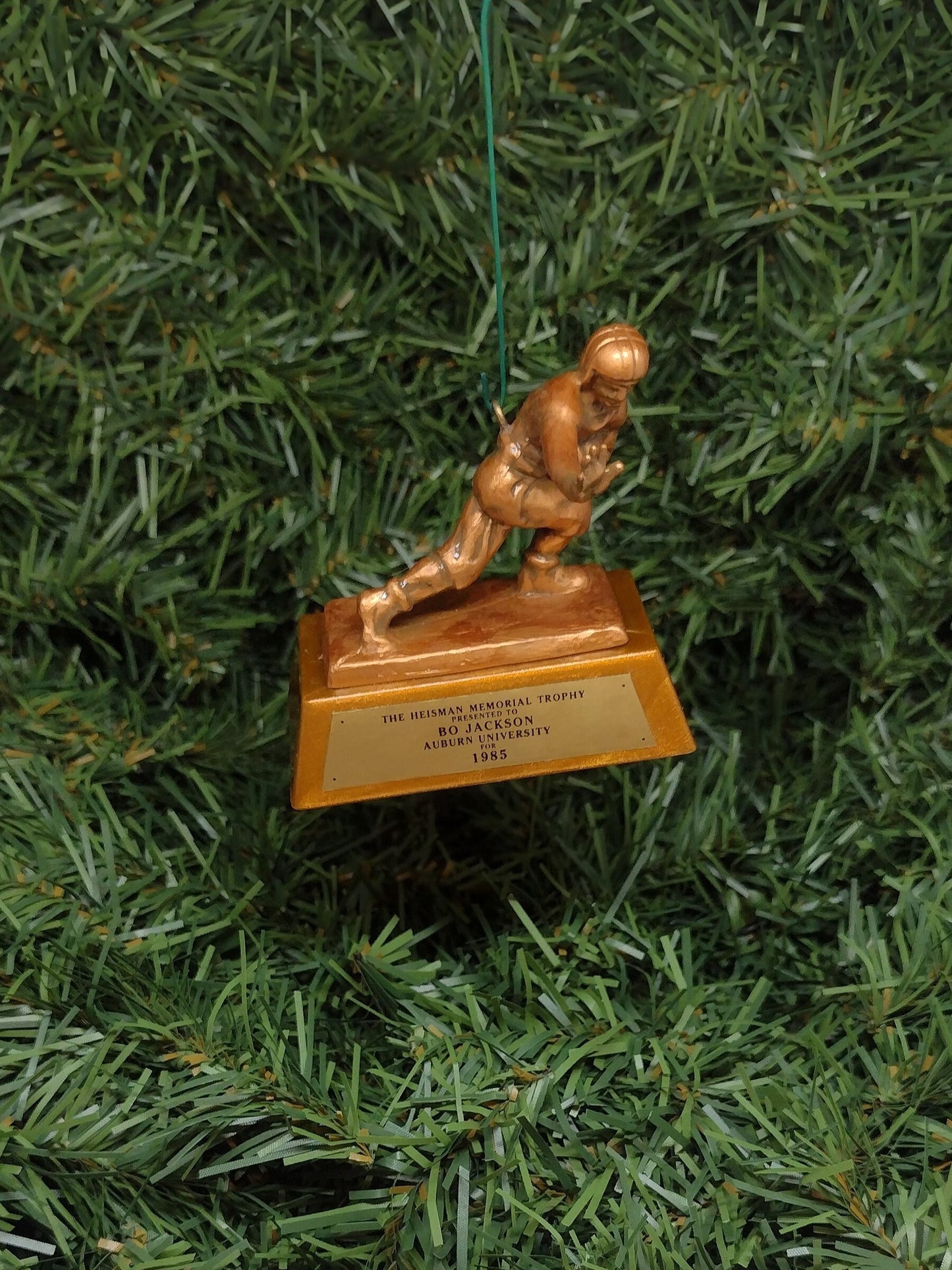 Bo Jackson AUBURN TIGERS mini Heisman Trophy Christmas tree ornament xmas ncaa football figure unique gift idea