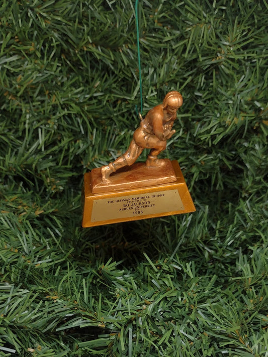 Bo Jackson AUBURN TIGERS mini Heisman Trophy Christmas tree ornament xmas ncaa football figure unique gift idea