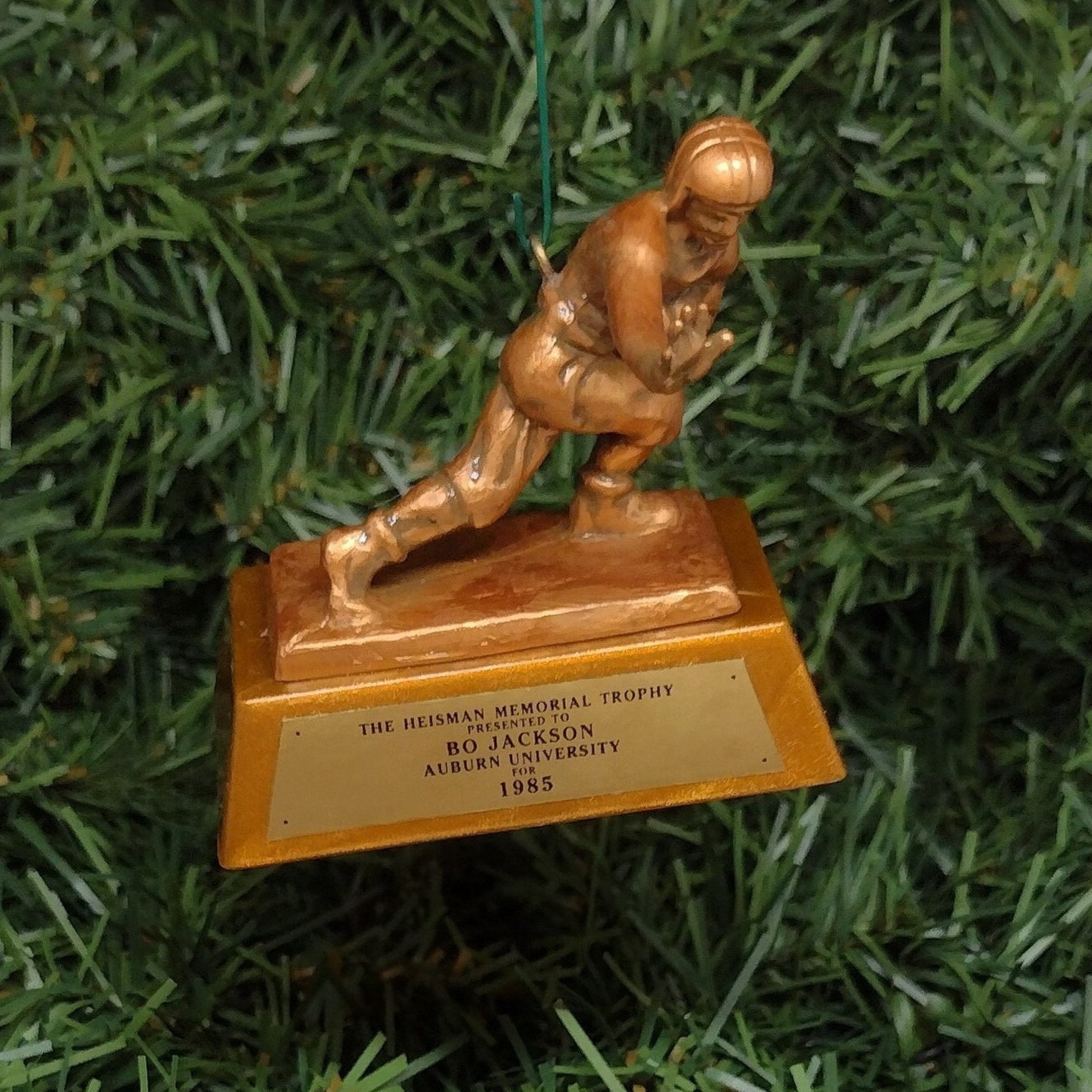 Bo Jackson AUBURN TIGERS mini Heisman Trophy Christmas tree ornament xmas ncaa football figure unique gift idea