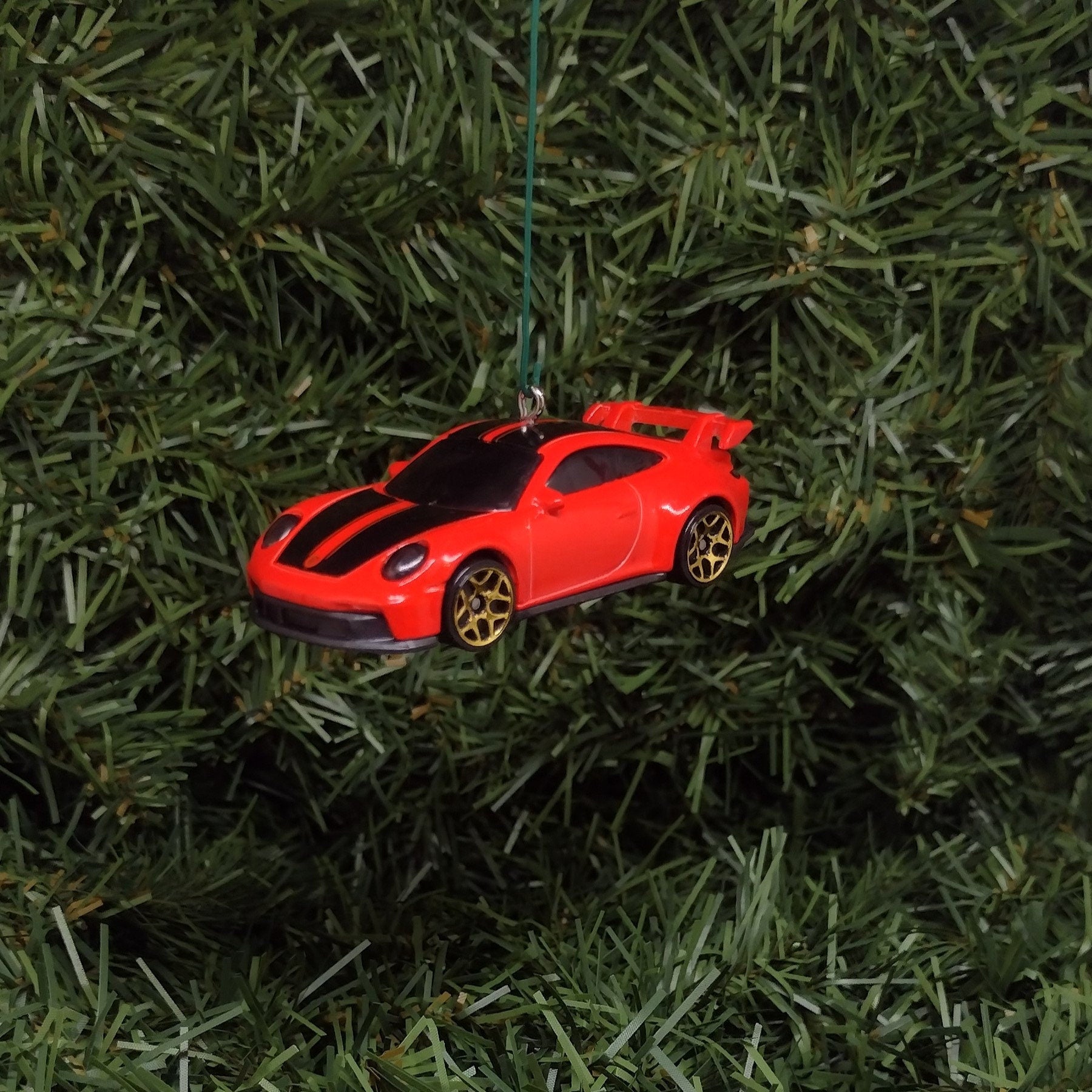 Porsche 911 GT3 Ornament Christmas Tree Decoration Unique Gift Idea Red