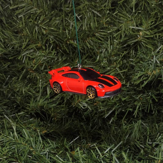 Porsche 911 GT3 Ornament Christmas Tree Decoration Unique Gift Idea Red